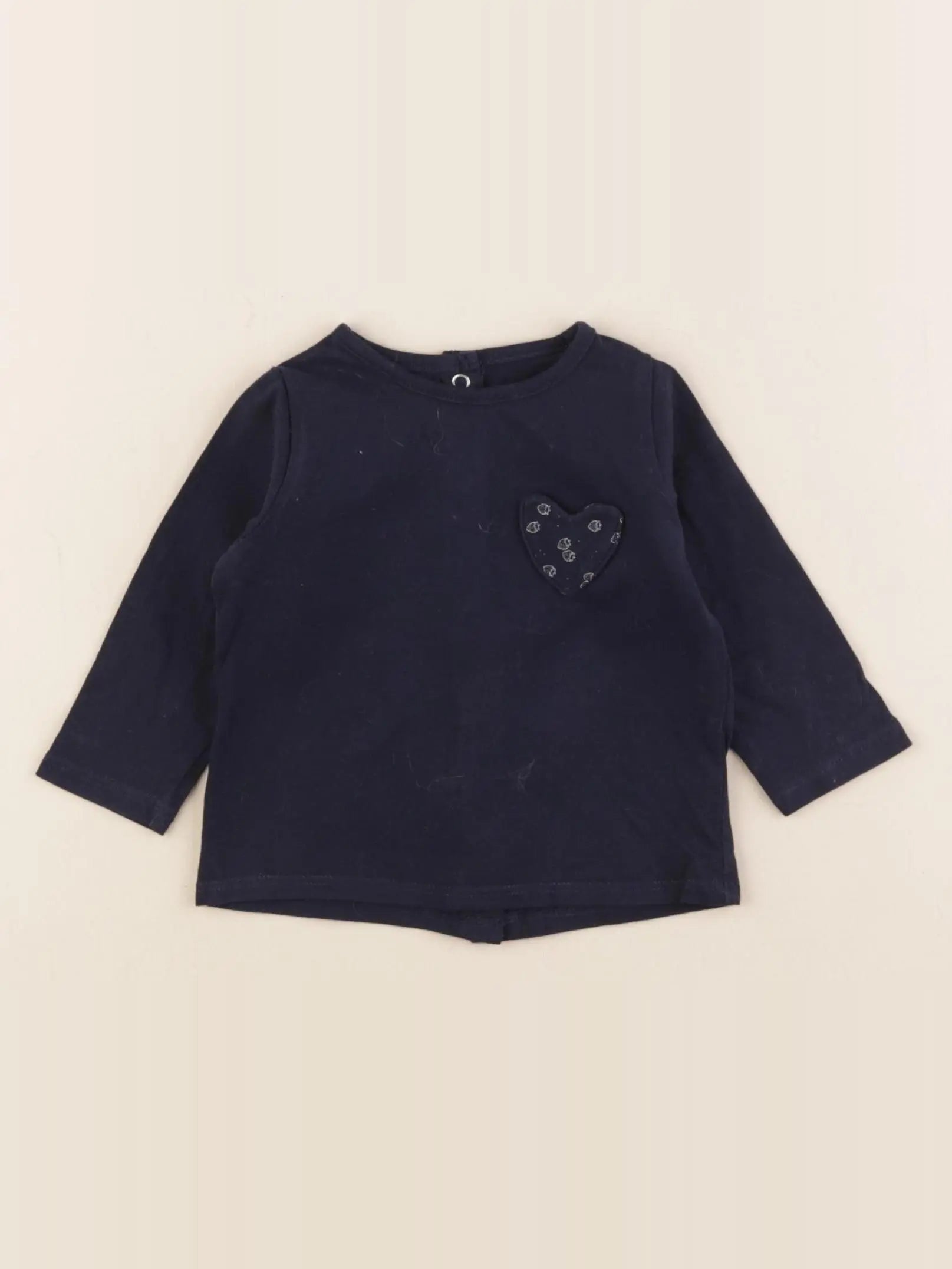 Vertbaudet - tee-shirt bleu - 3 mois