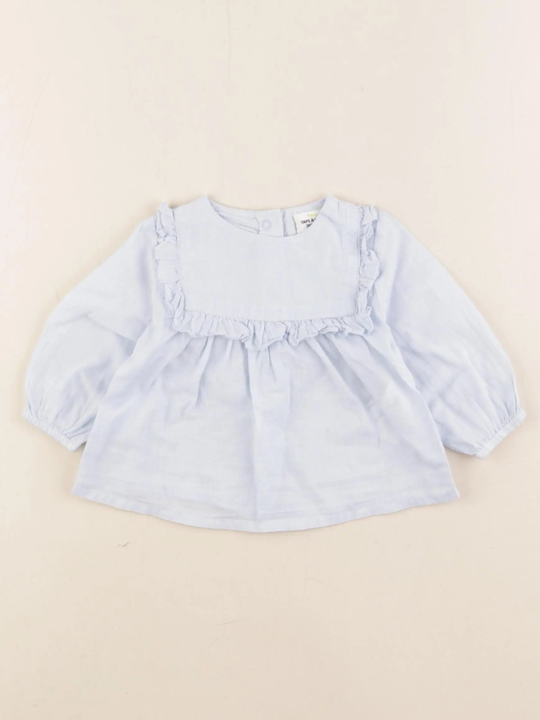 Tape à l'oeil - blouse bleu - 3 mois