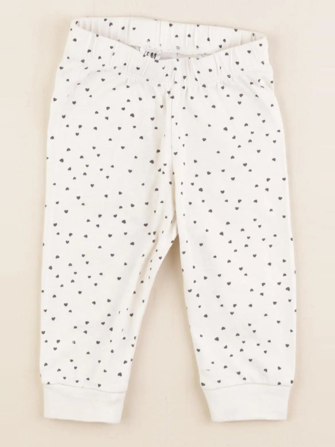 H&M - legging blanc - 2/4 mois