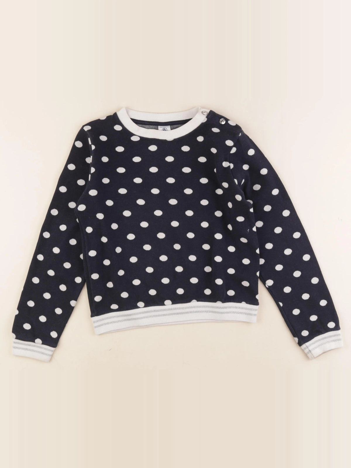 Petit Bateau - sweat bleu - 10 ans
