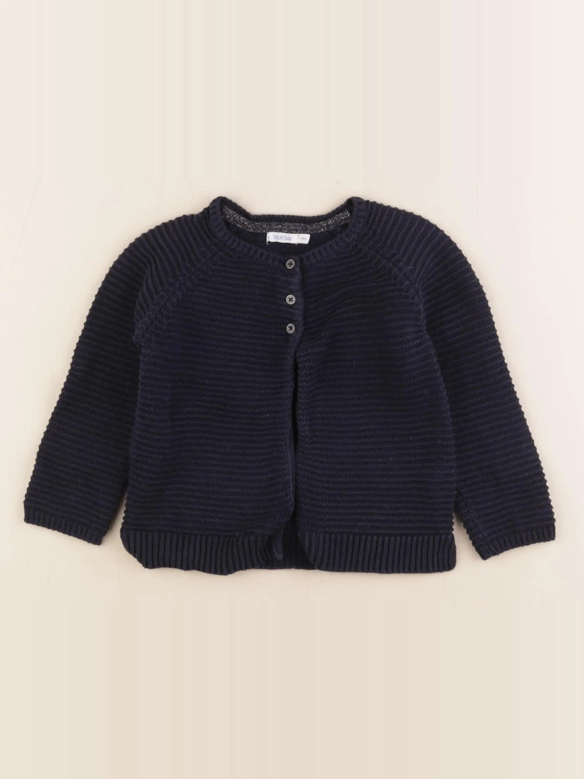 Boutchou - gilet bleu - 24 mois