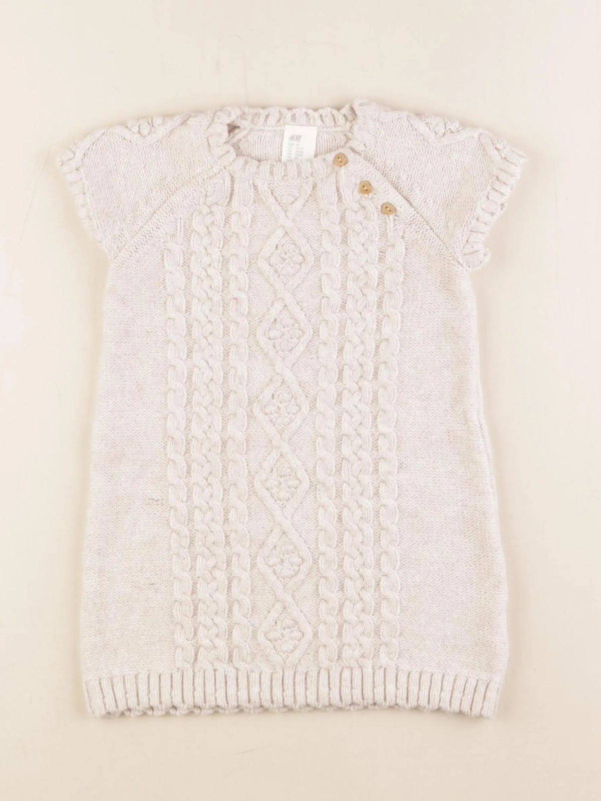 H&M - robe beige - 18/24 mois