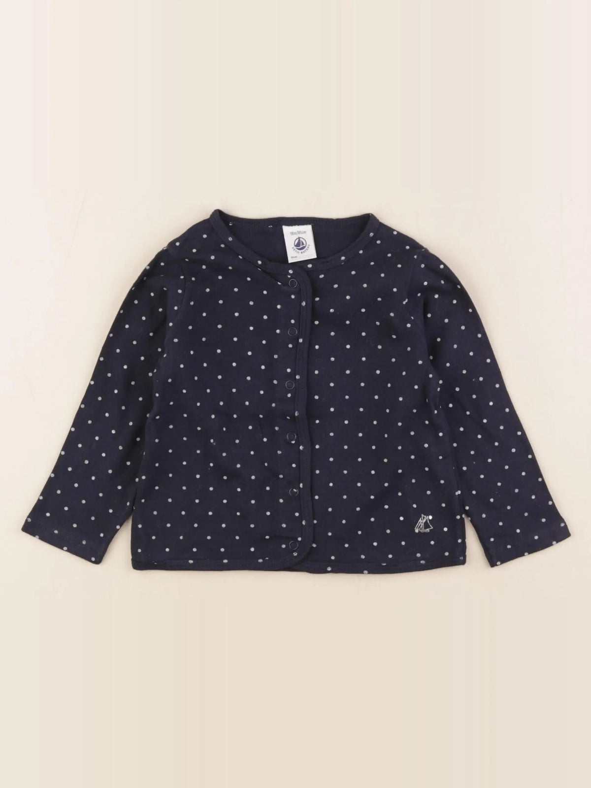Petit Bateau - tee-shirt bleu - 18 mois