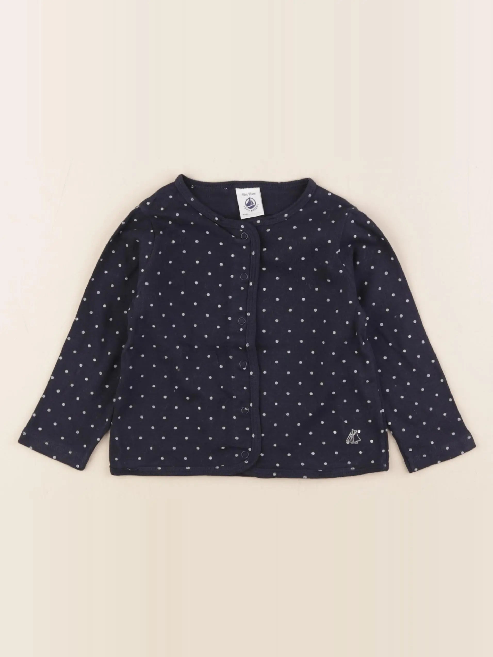 Petit Bateau - tee-shirt bleu - 18 mois