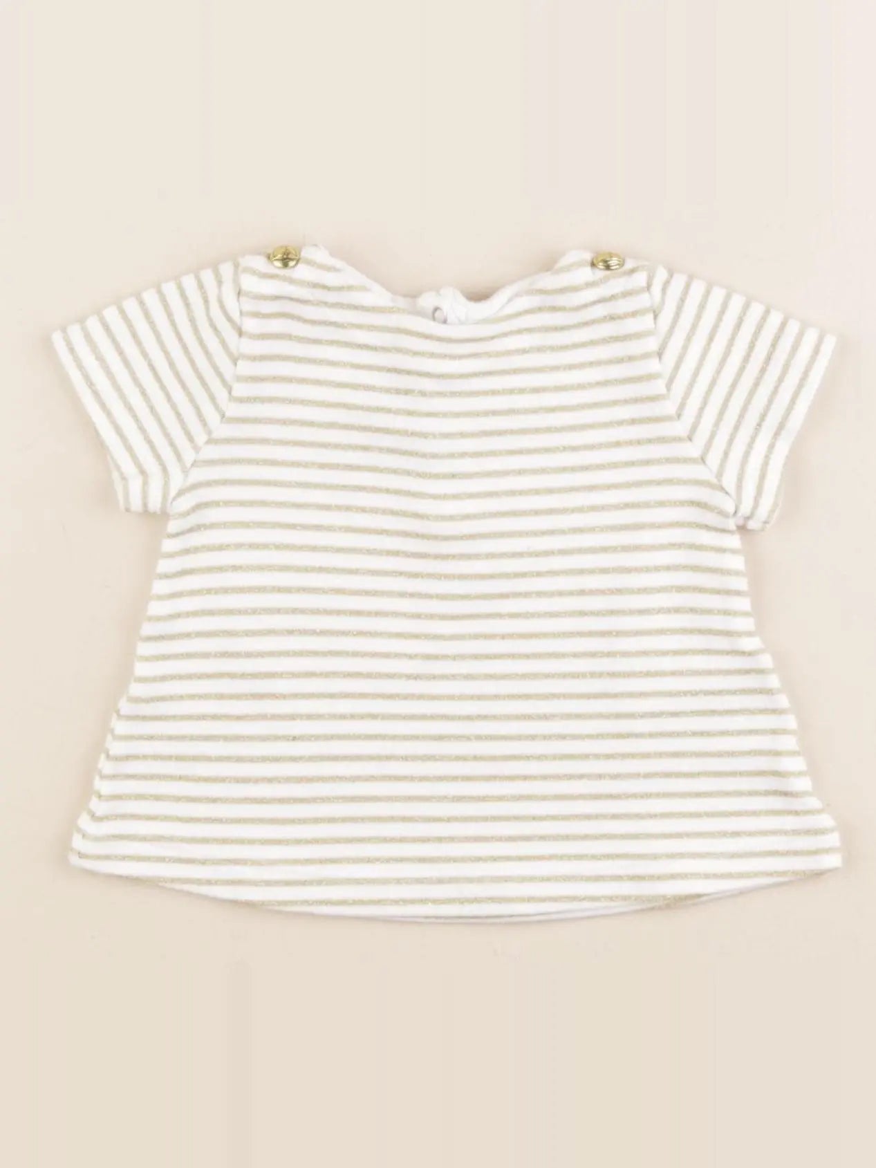 Petit Bateau - tee-shirt or - 3 mois