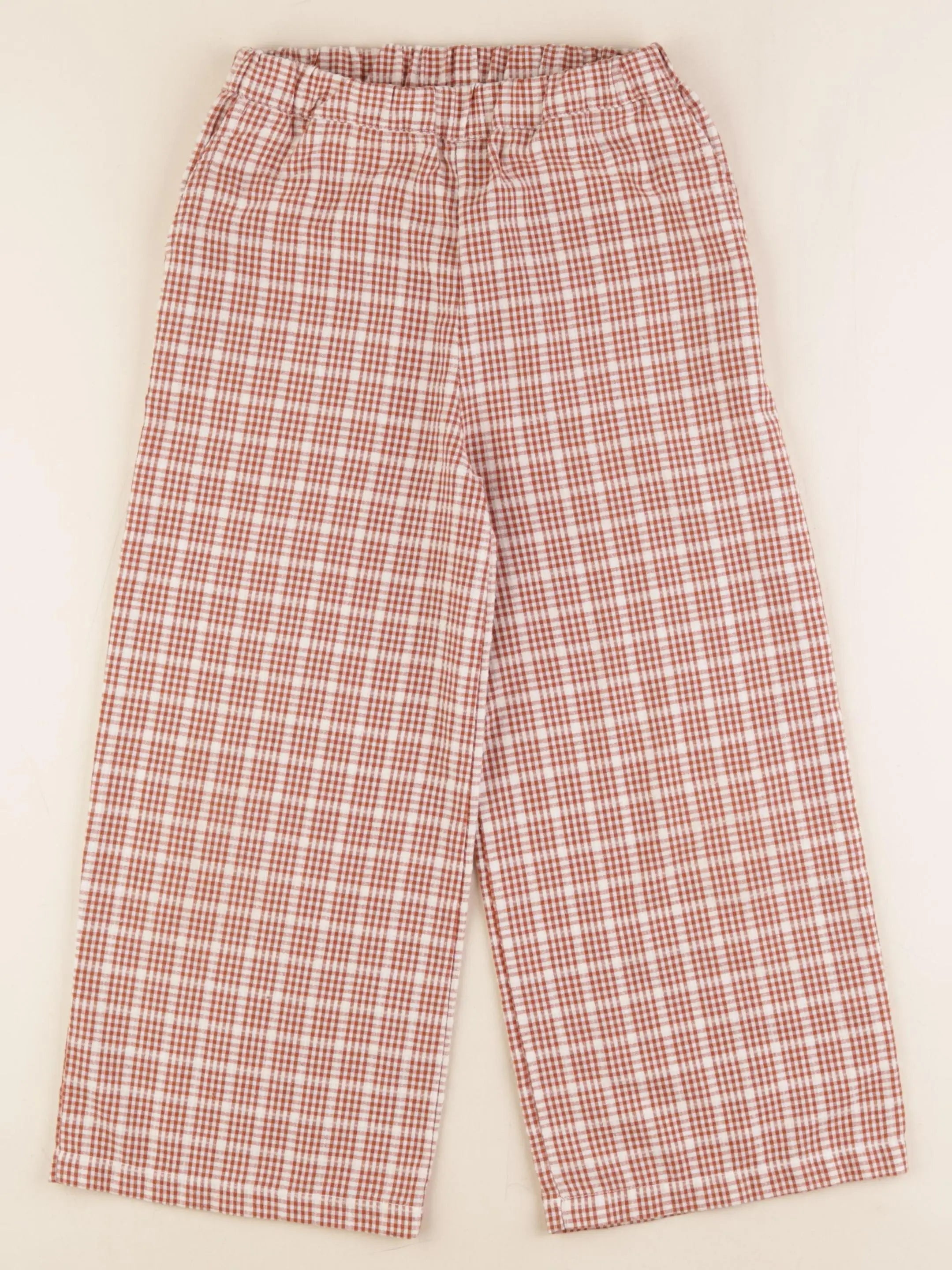 Apaches Collections - pantalon blanc, marron - 8 ans
