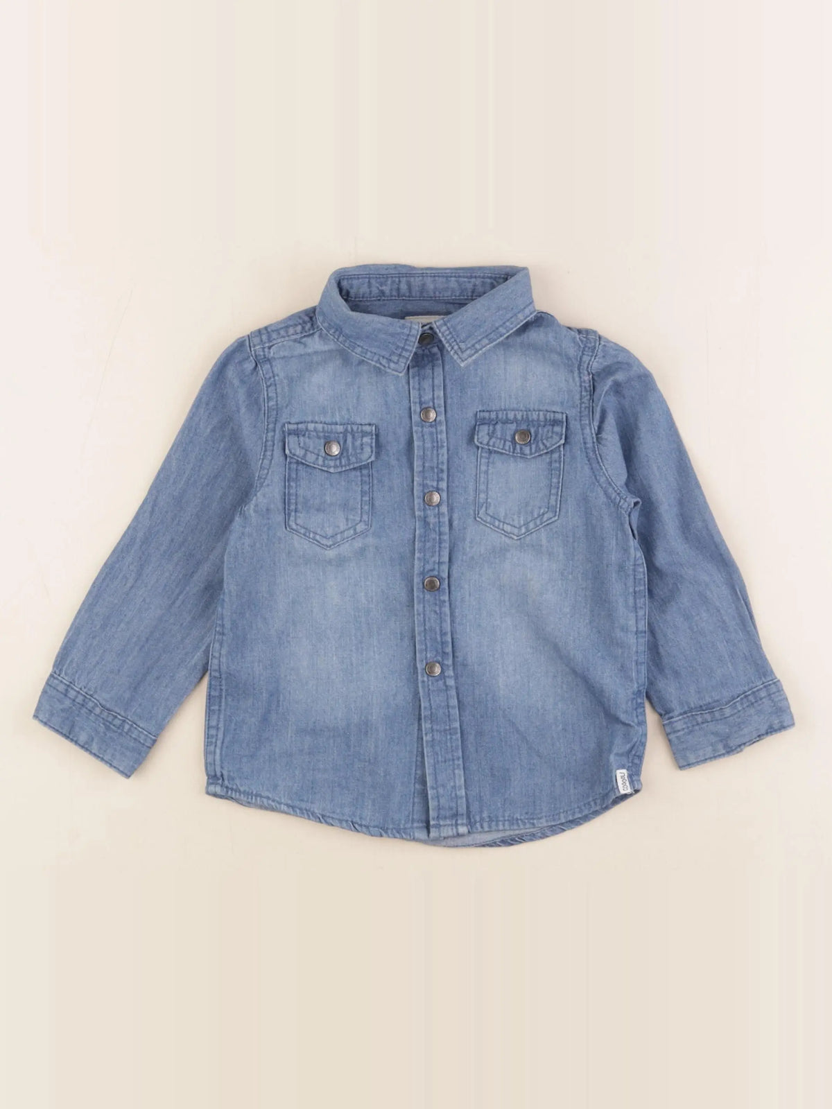 Vertbaudet - chemise bleu - 2 ans