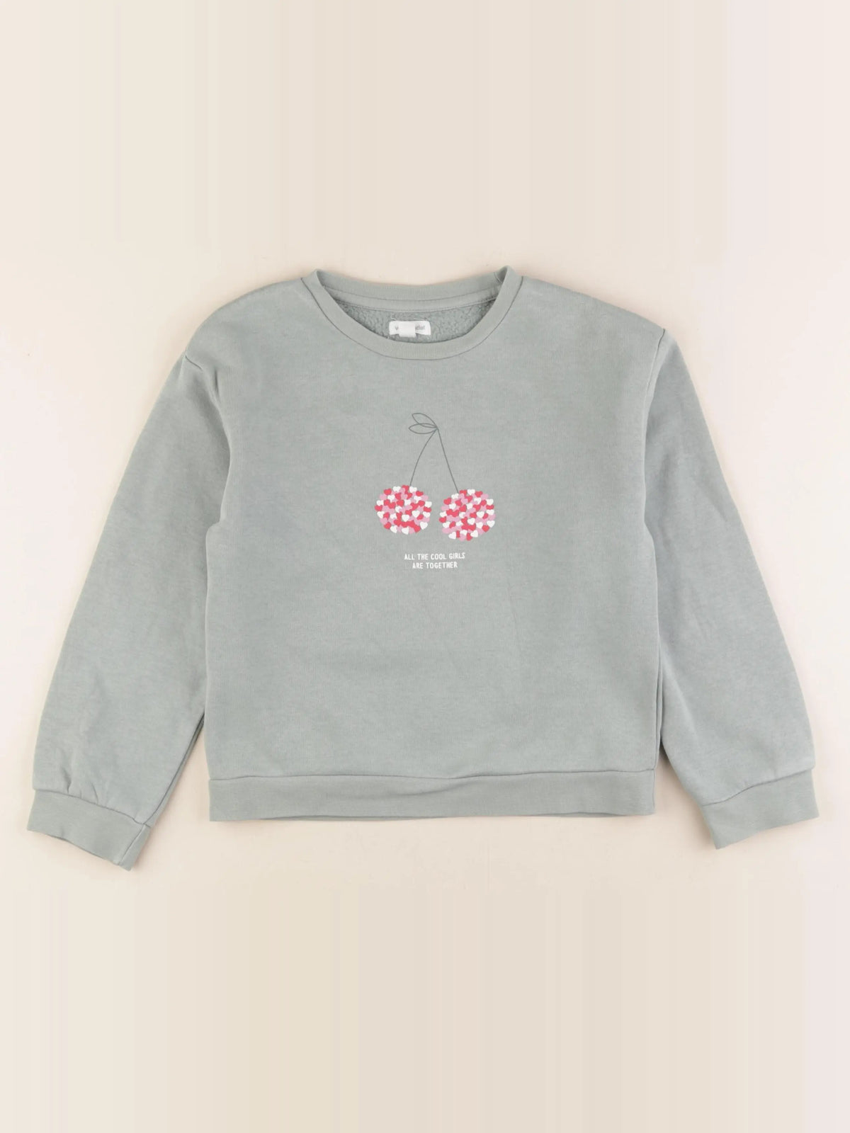 Vertbaudet - sweat vert - 8 ans