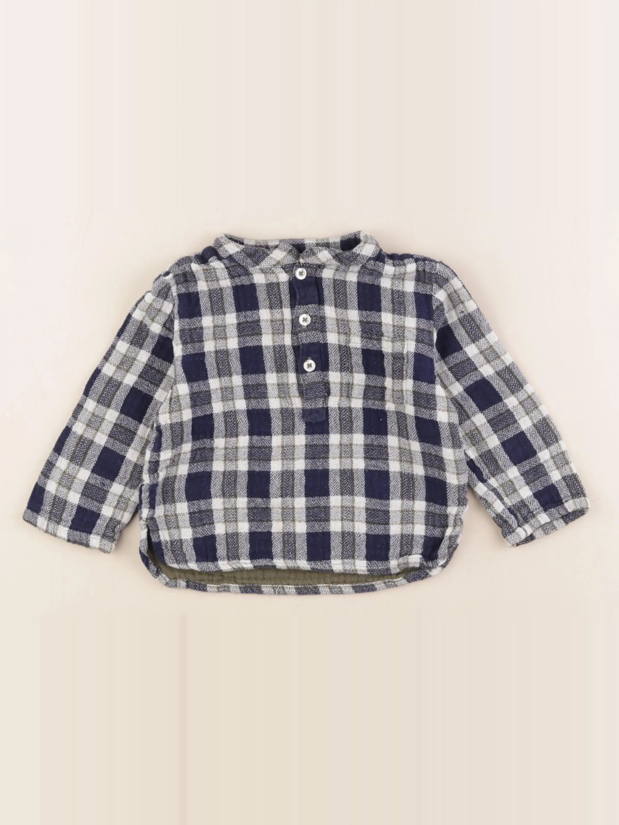 Bonton - chemise bleu - 2 ans