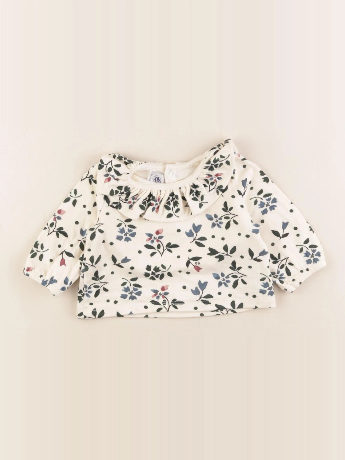 Petit Bateau - tee-shirt beige - 6 mois