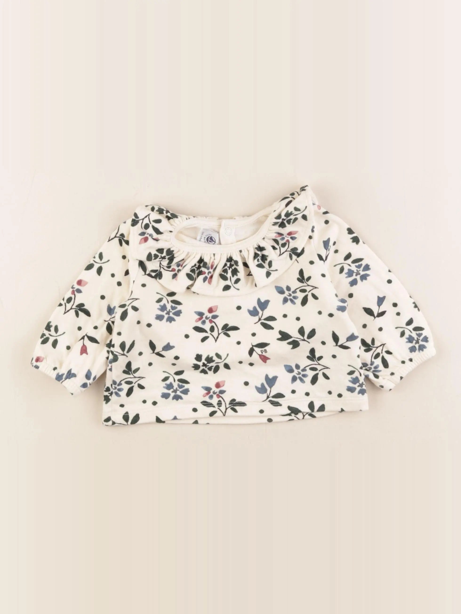 Petit Bateau - tee-shirt beige - 6 mois
