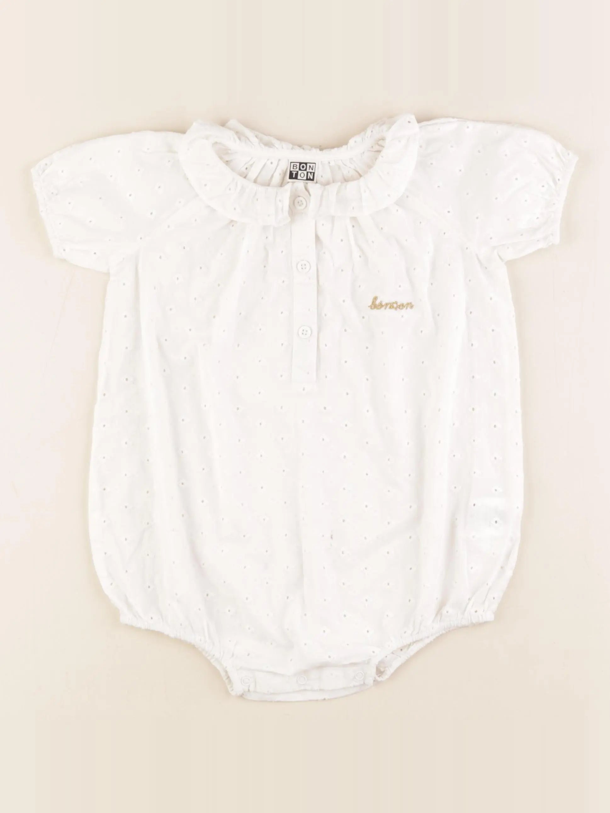 Bonton - combinaison blanc - 18 mois