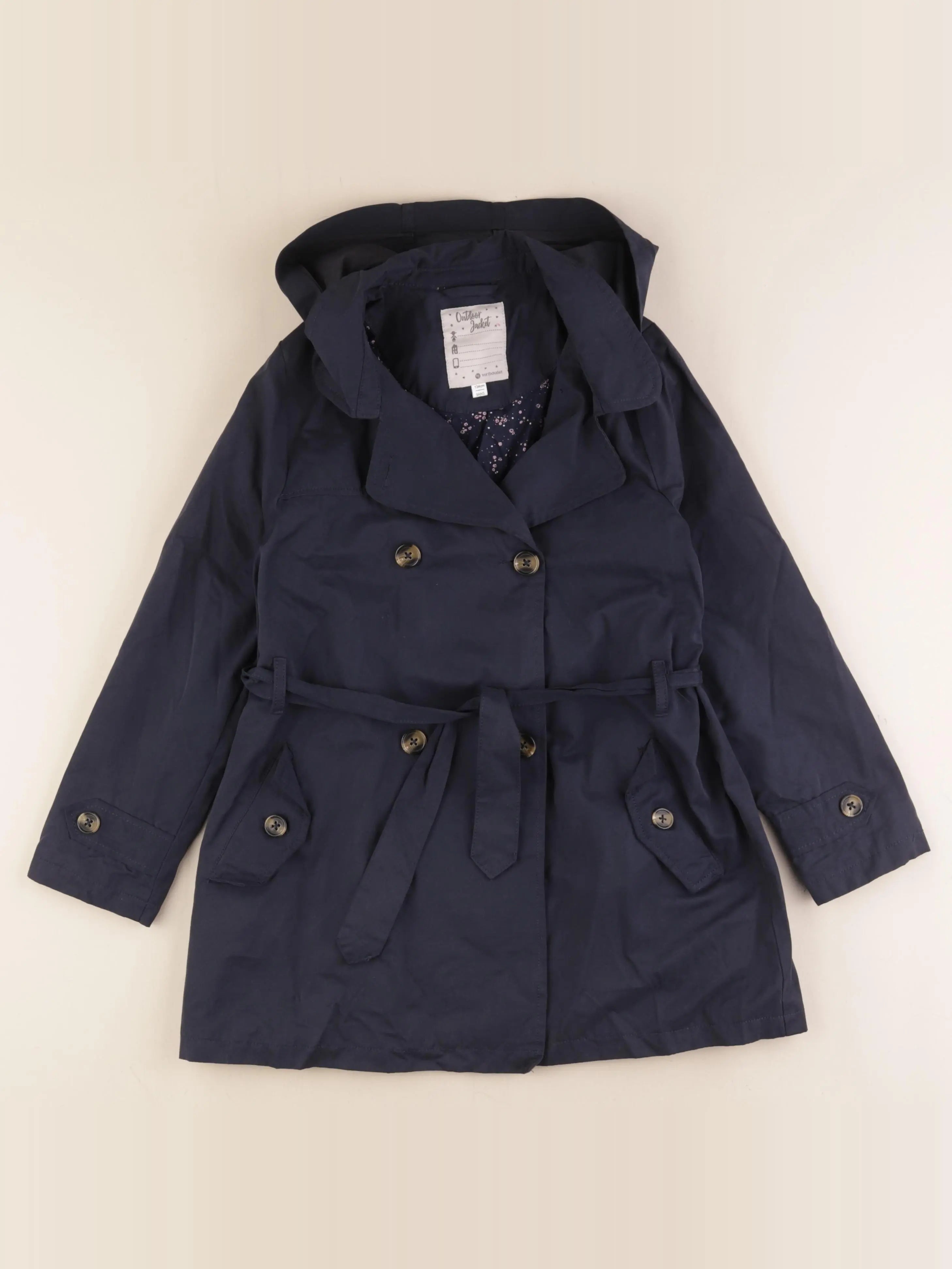 Vertbaudet - trench bleu - 9 ans