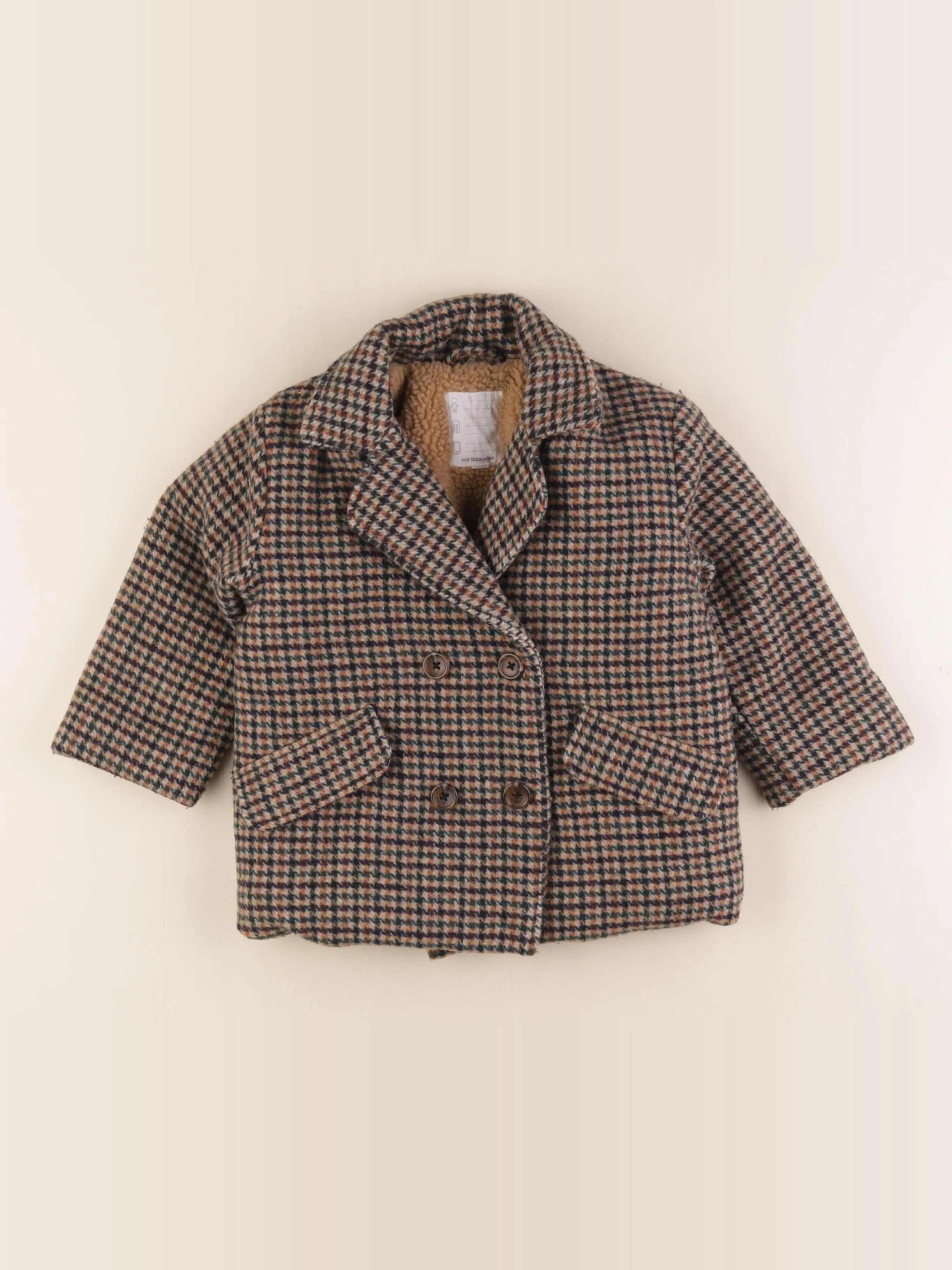 Vertbaudet - manteau multicolore - 3 ans