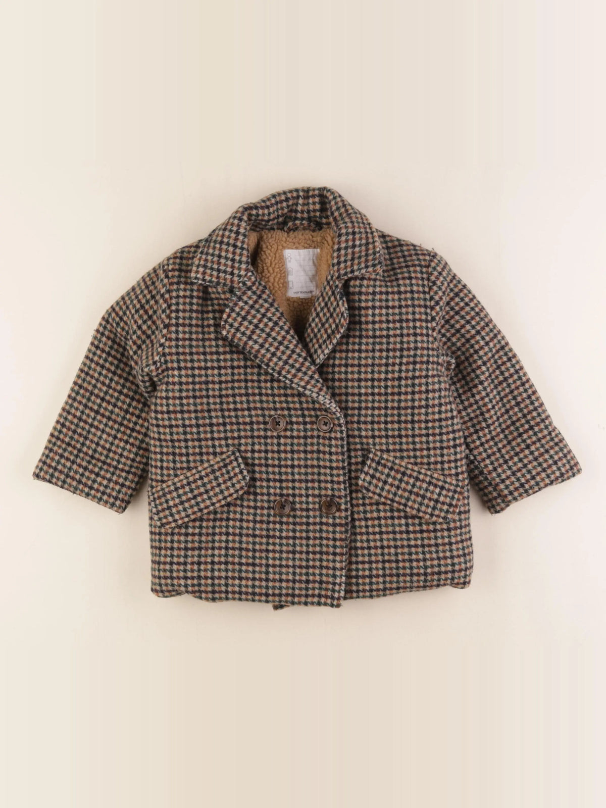 Vertbaudet - manteau multicolore - 3 ans