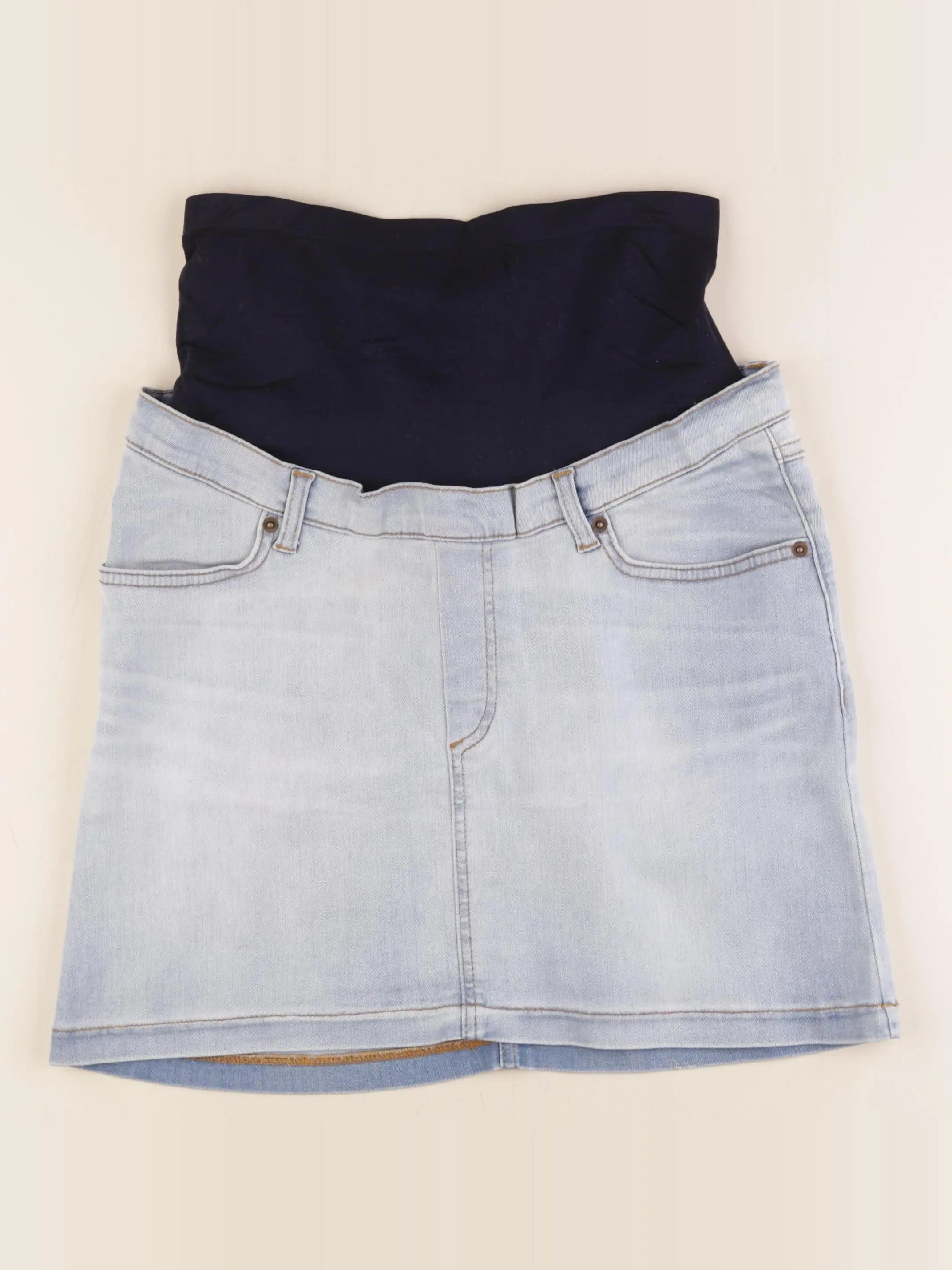 Envie de fraise - jupe grossesse bleu - 36