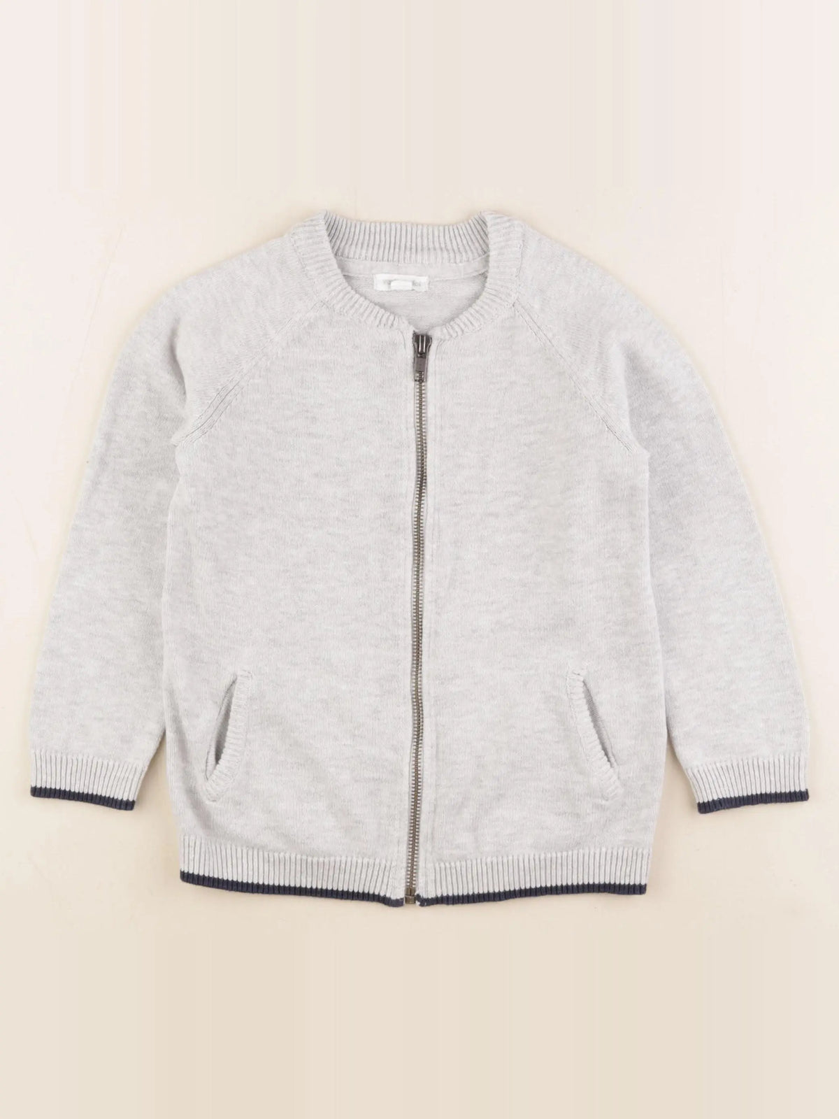 Vertbaudet - gilet gris - 5 ans