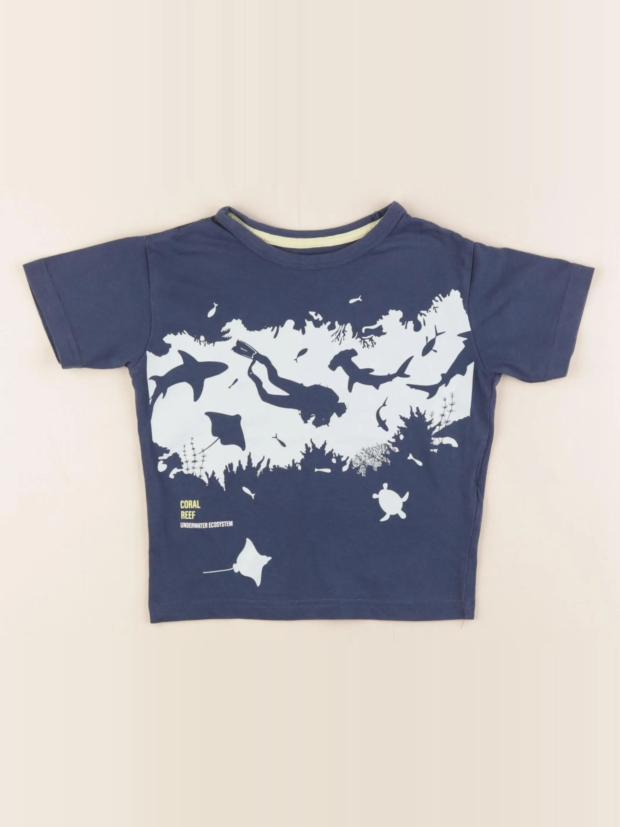 Vertbaudet - tee-shirt bleu - 3 ans