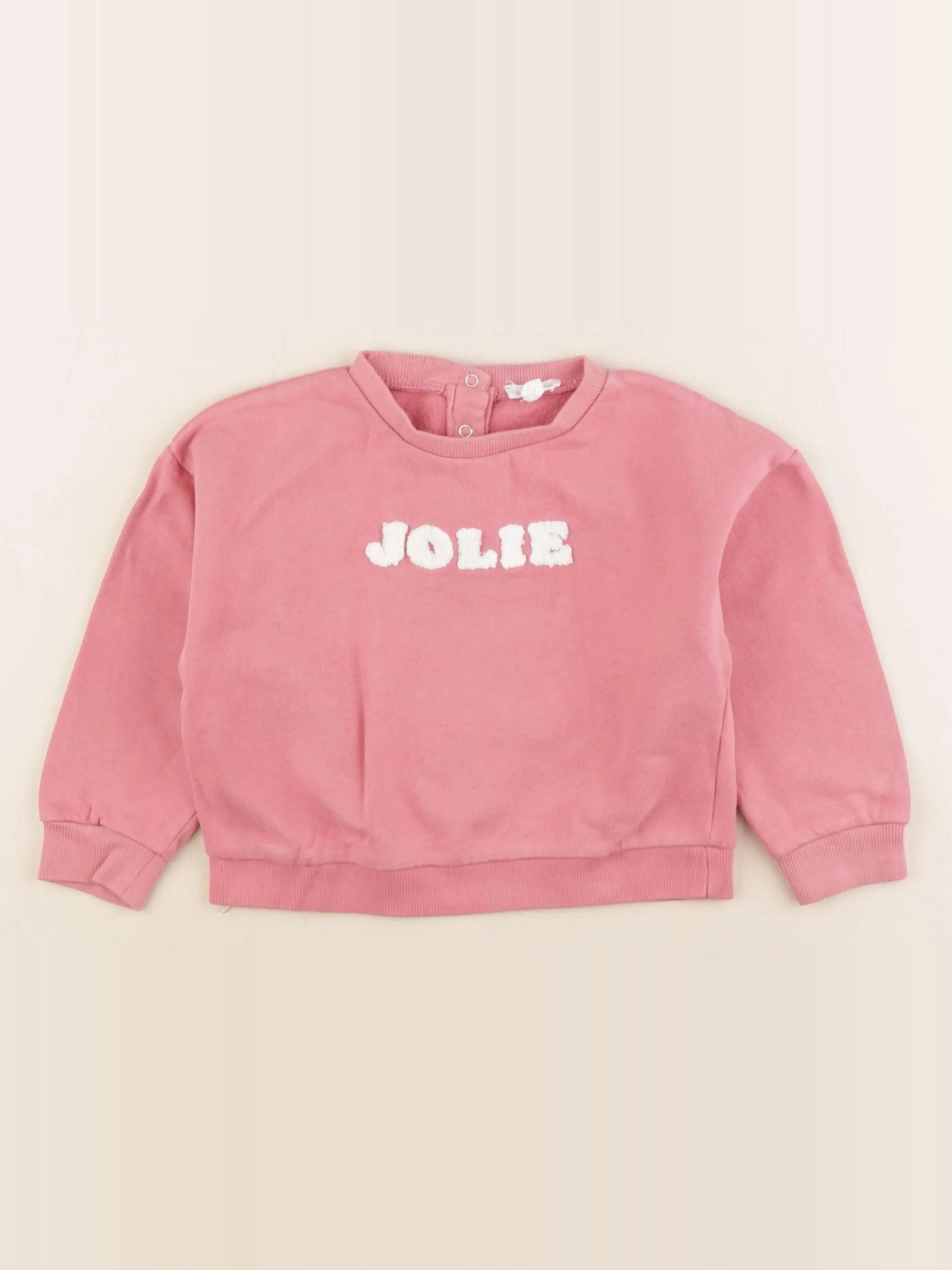 Vertbaudet - sweat rose - 36 mois
