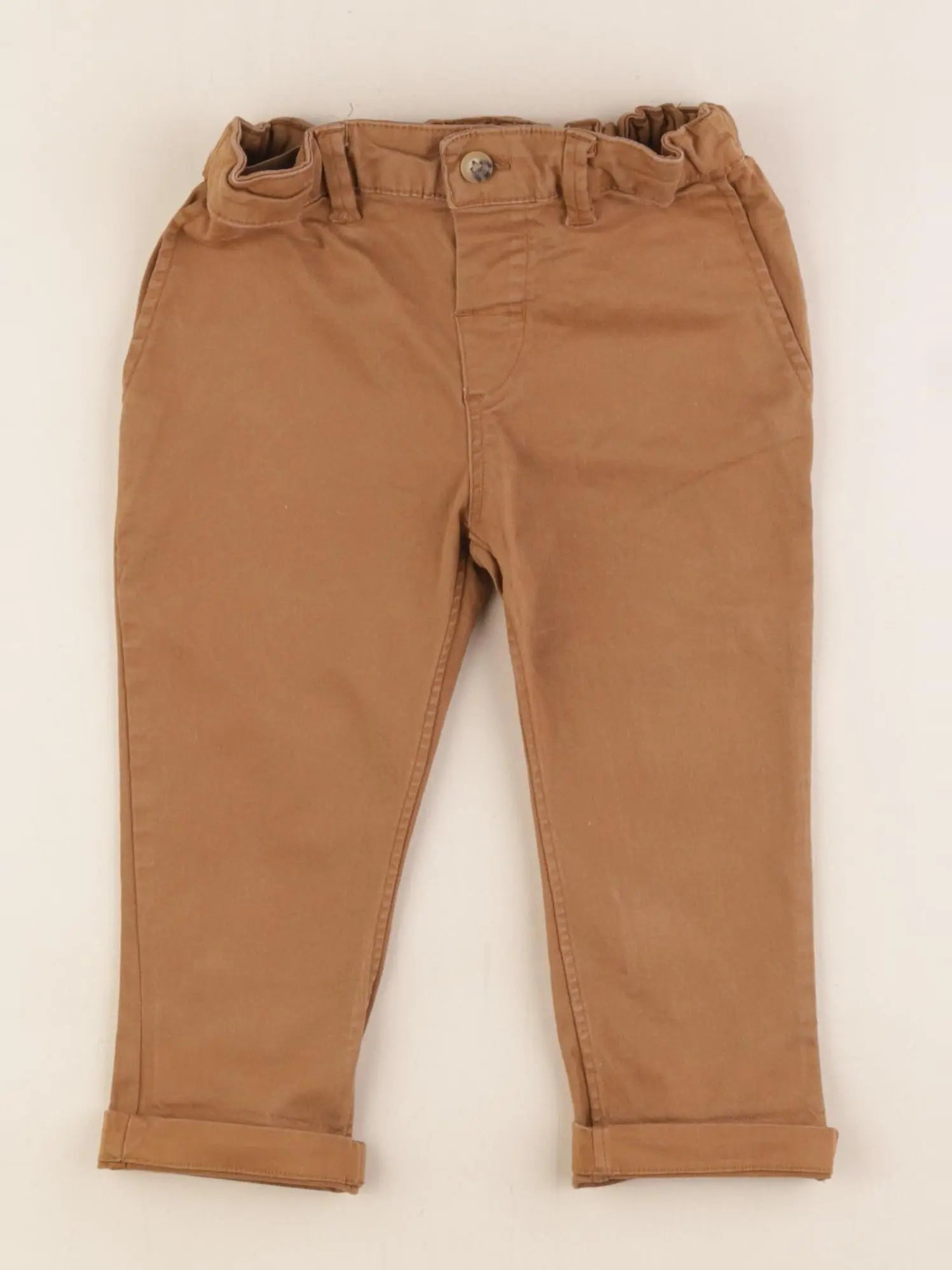 H&M - pantalon marron - 12/18 mois