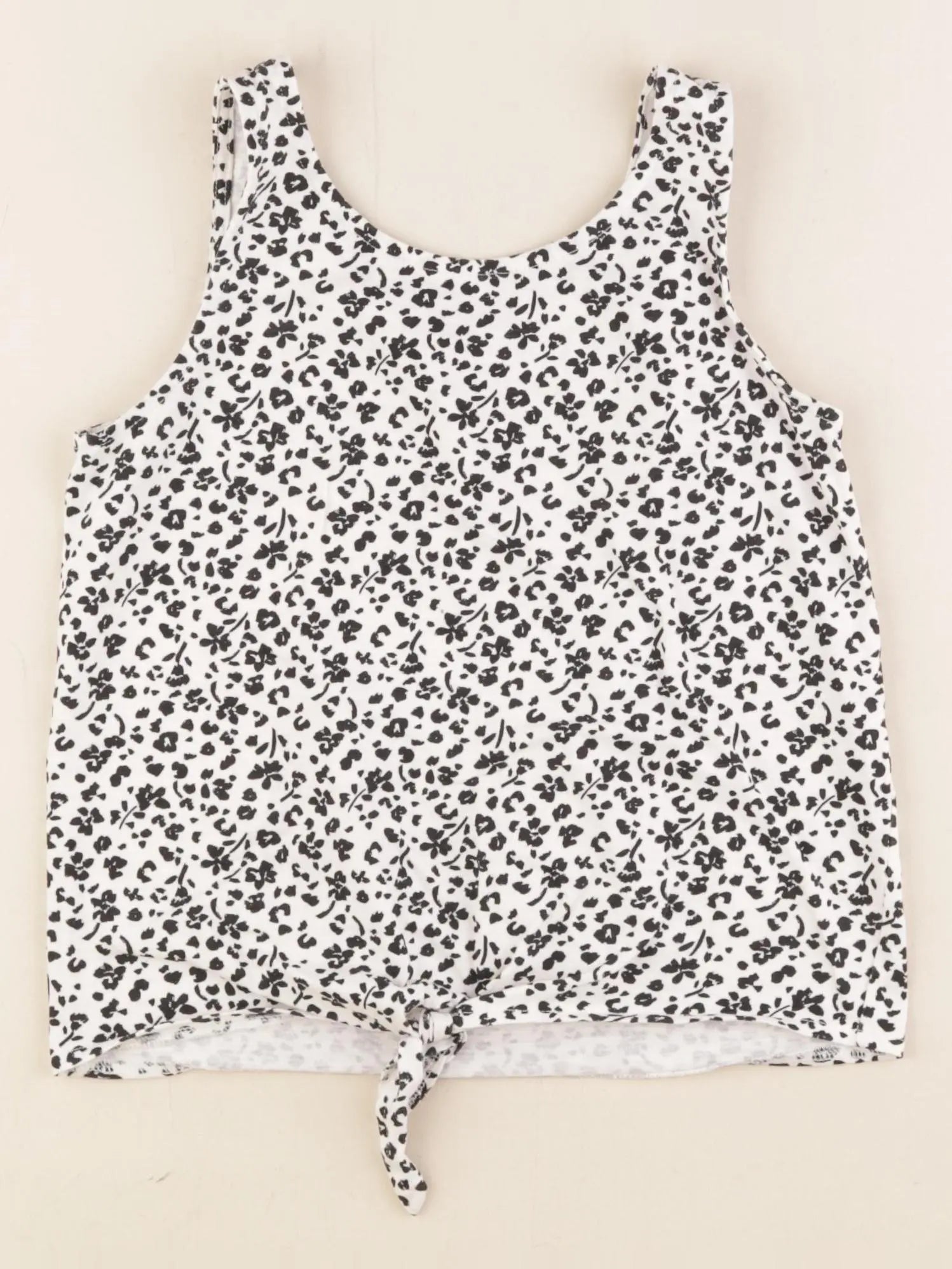 Tape à l'oeil - débardeur blanc, noir - 12 ans