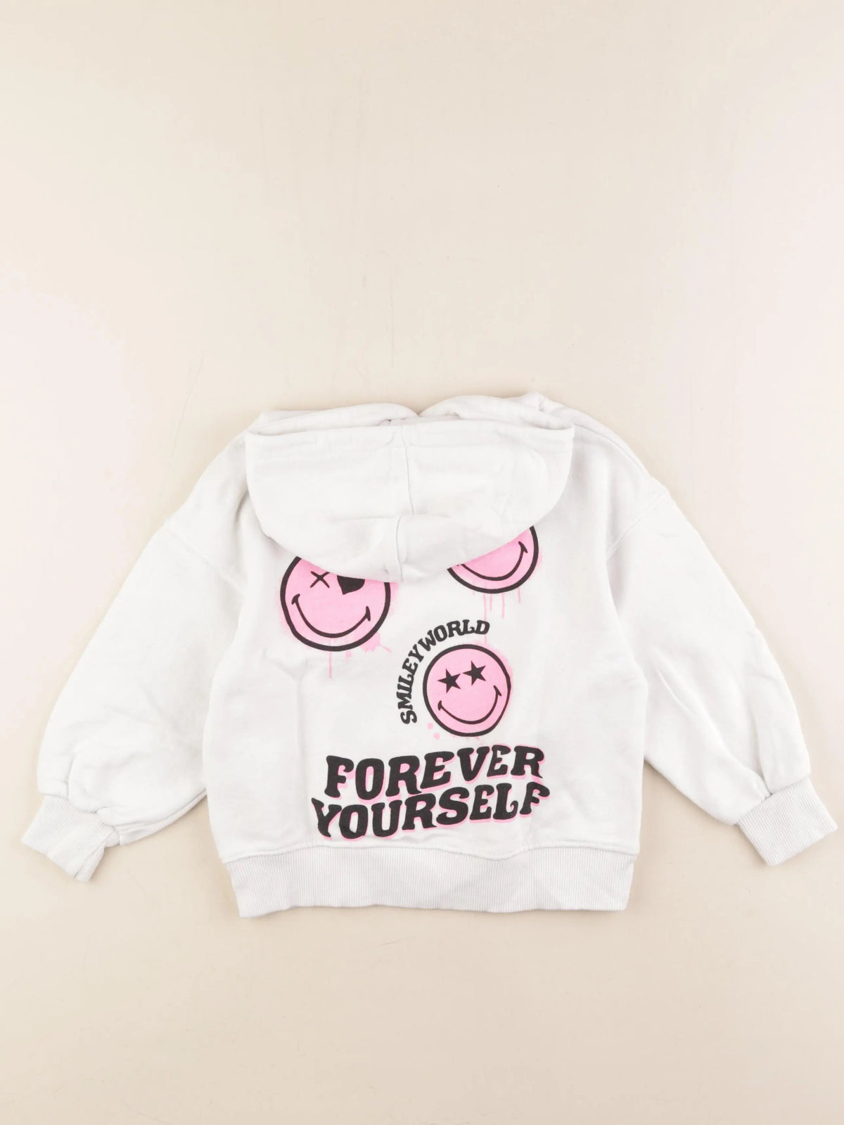 Zara - sweat imprimé au dos blanc - 6 ans