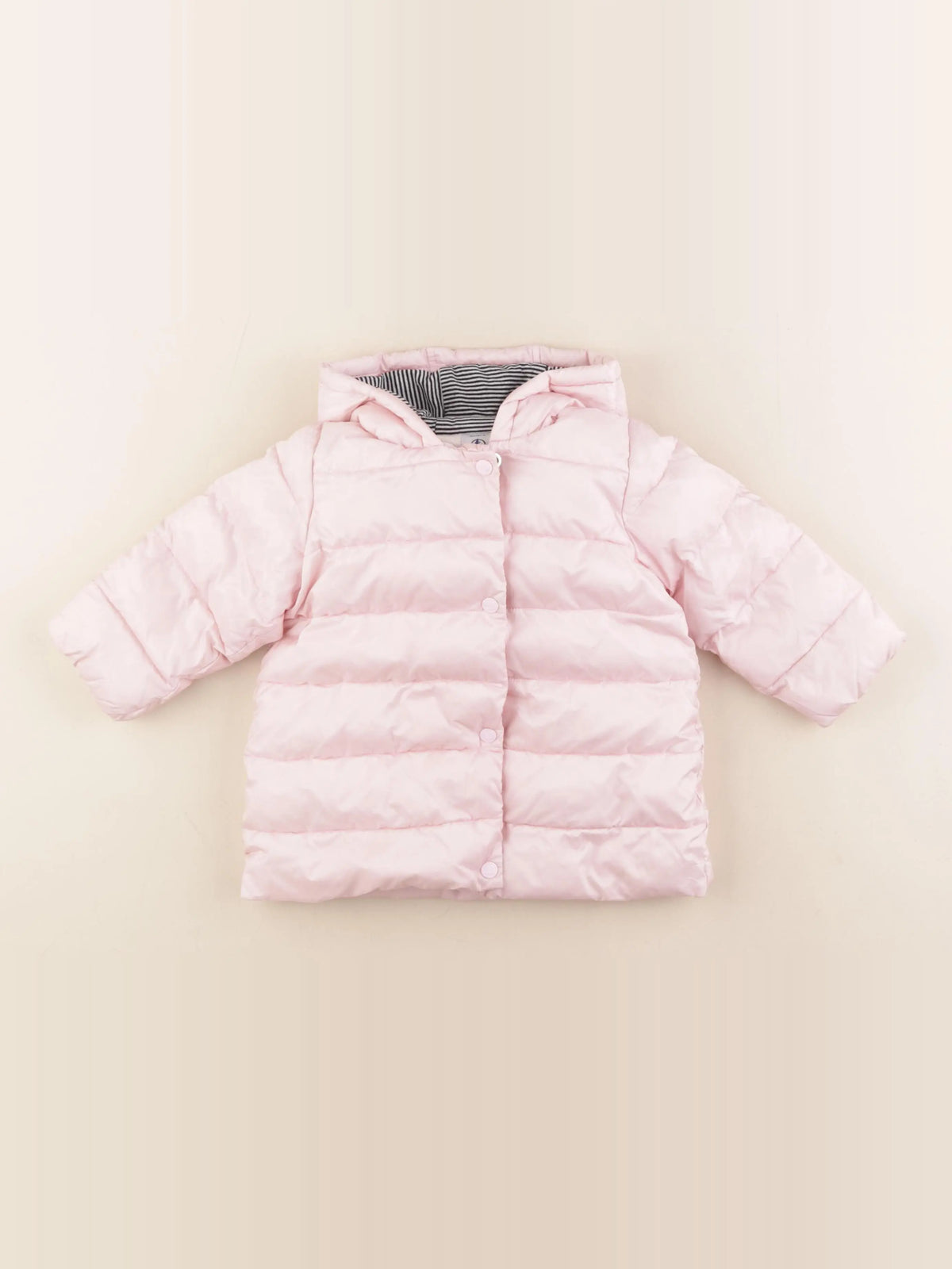 Petit Bateau - doudoune rose - 18 mois