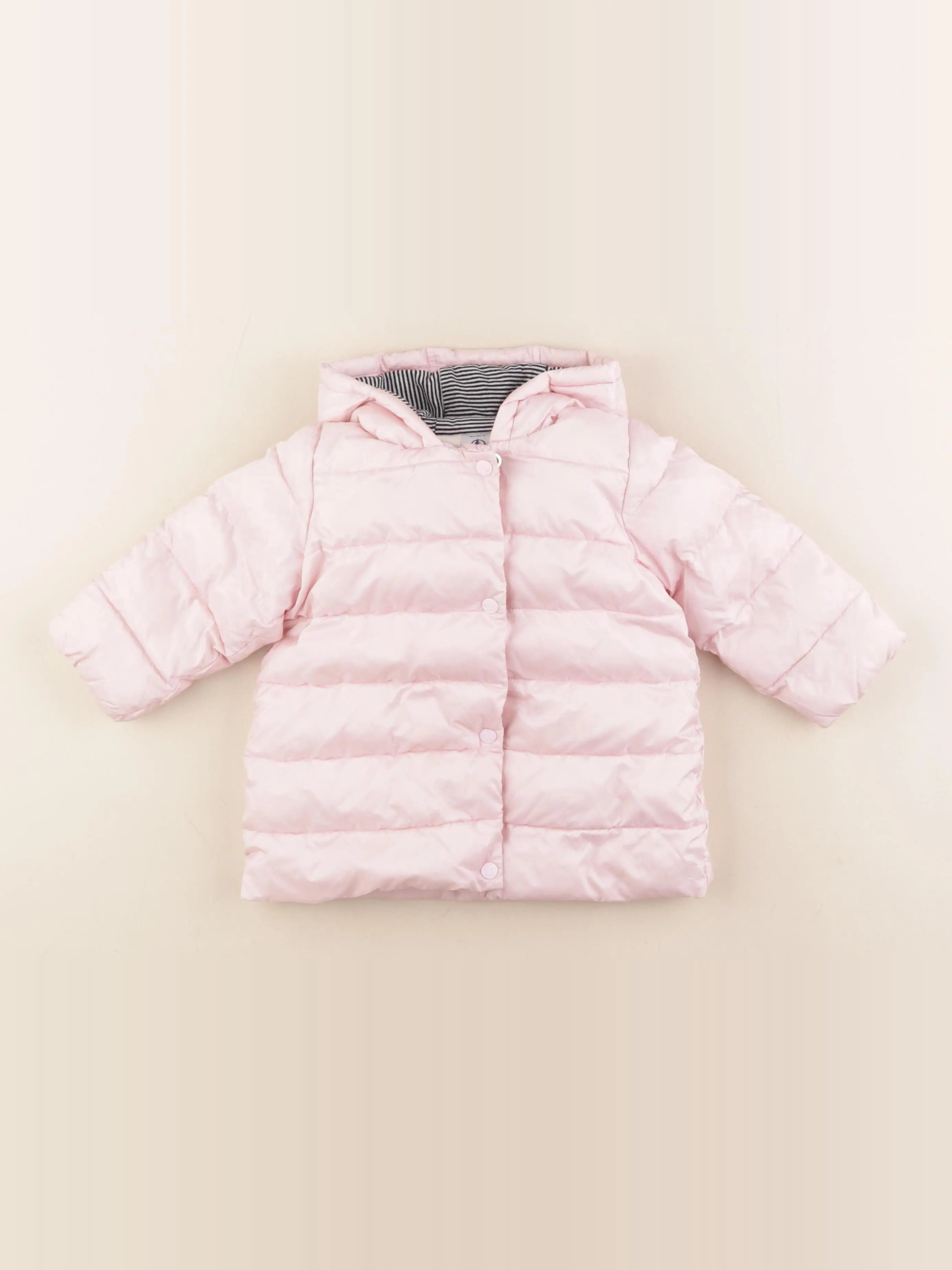Petit Bateau - doudoune rose - 18 mois