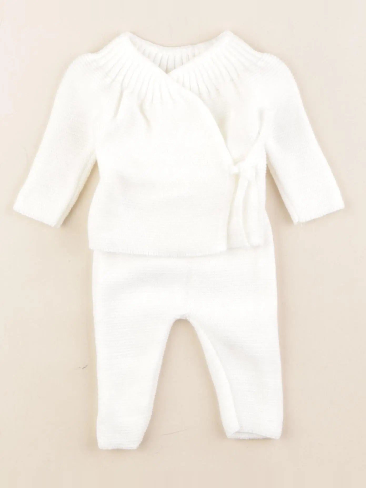 La manufacture de layette - ensemble blanc - 0/1 mois