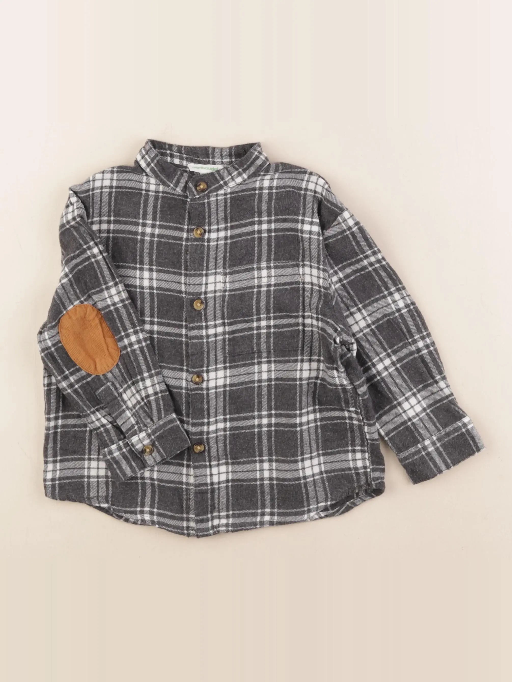 Vertbaudet - chemise gris - 3 ans