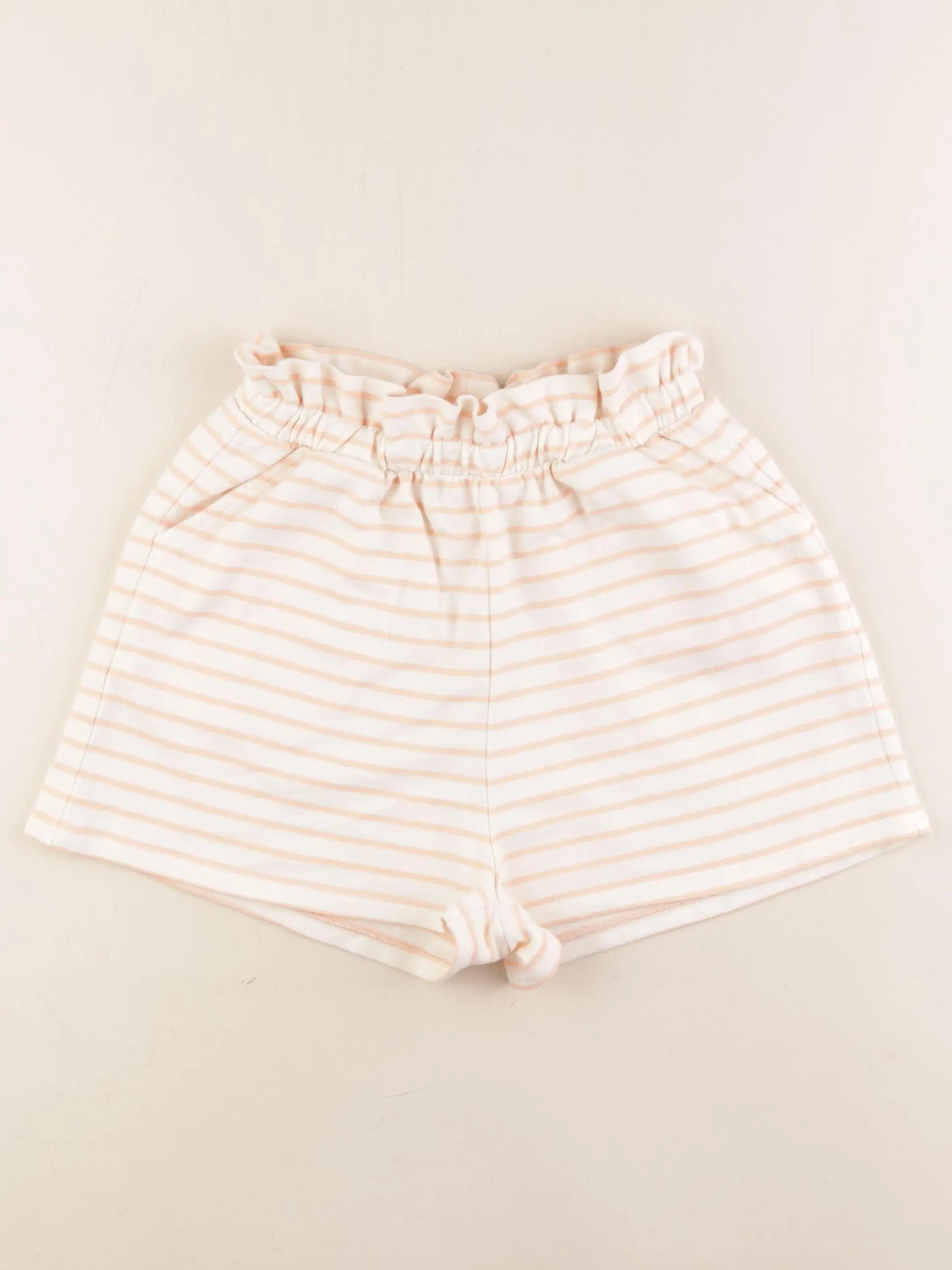 Vertbaudet - short blanc, rose - 12 ans