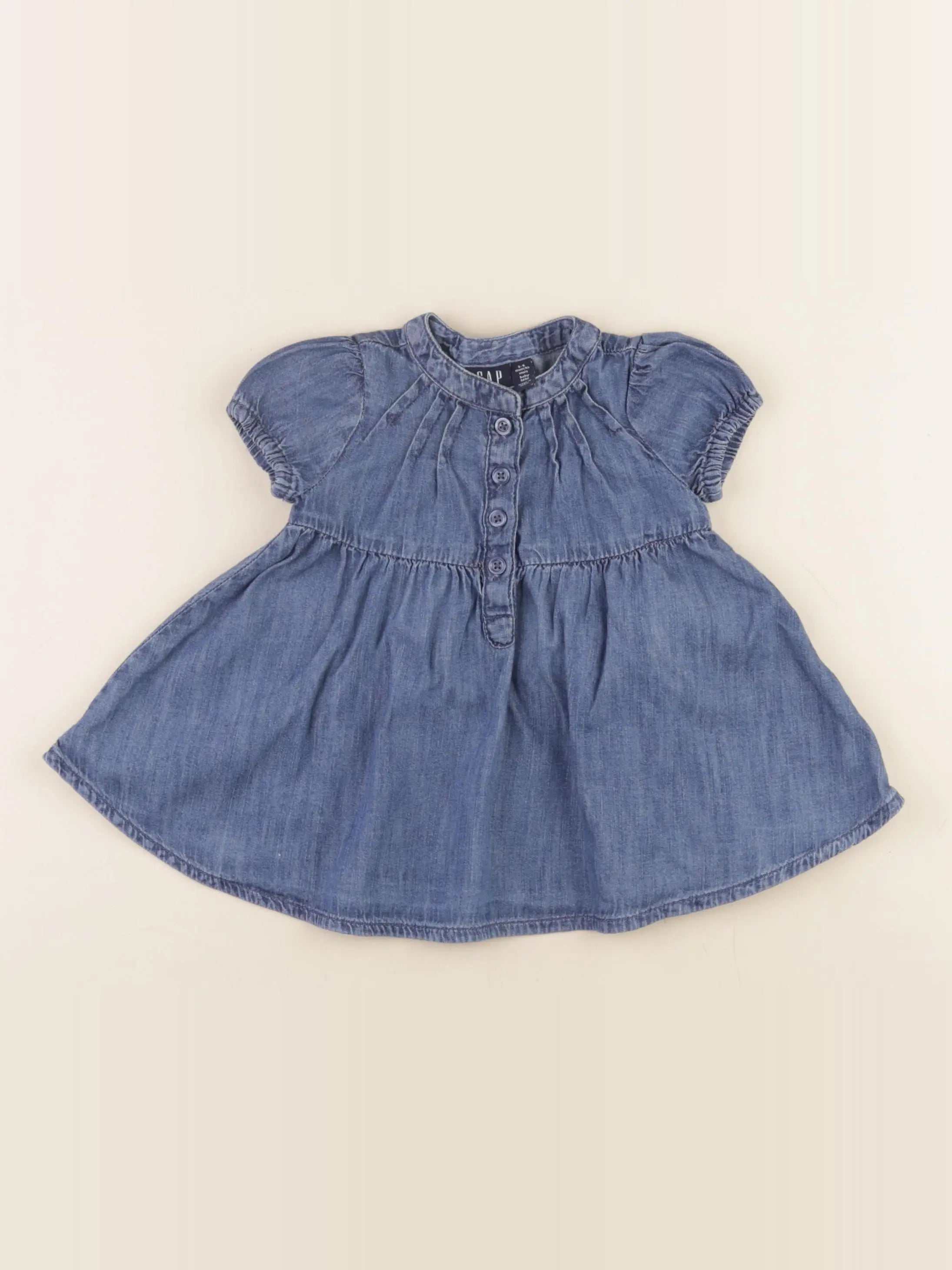 GAP - robe bleu - 3/6 mois