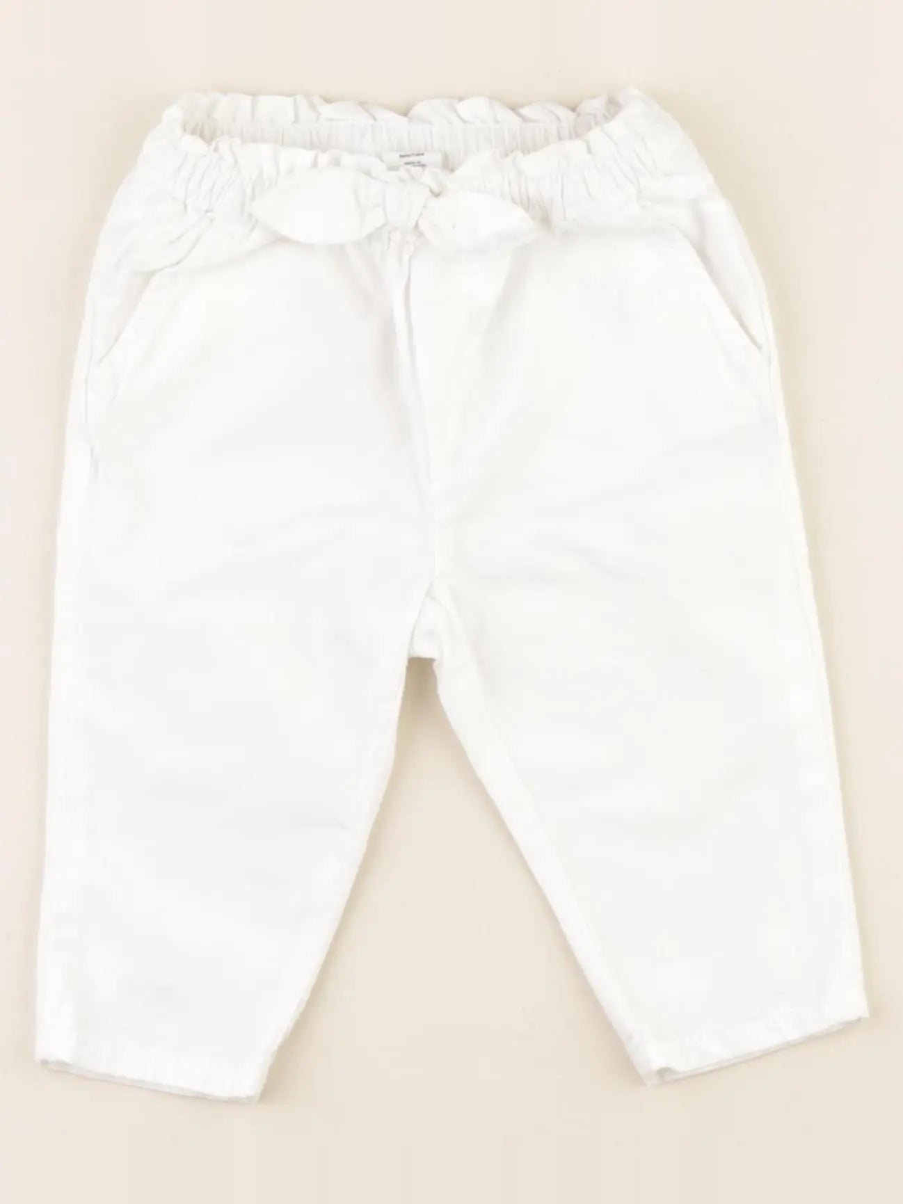 GAP - pantalon blanc - 3/6 mois