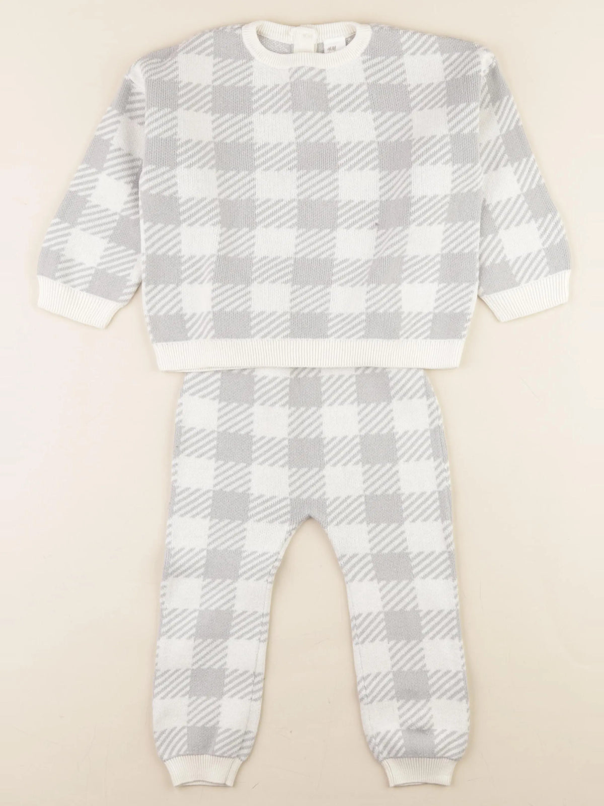 H&M - ensemble gris - 18/24 mois