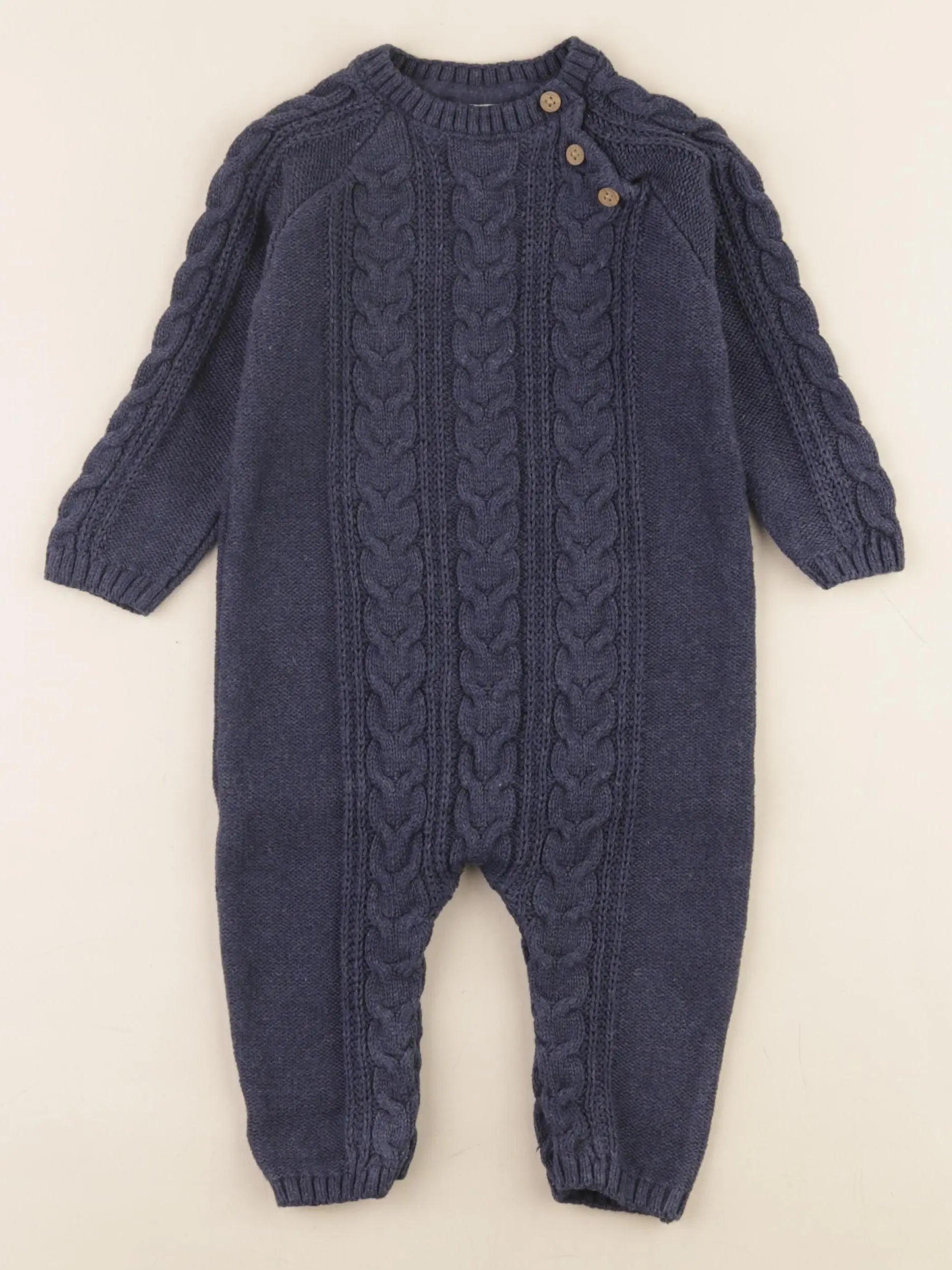 Next - combinaison bleu - 6/9 mois