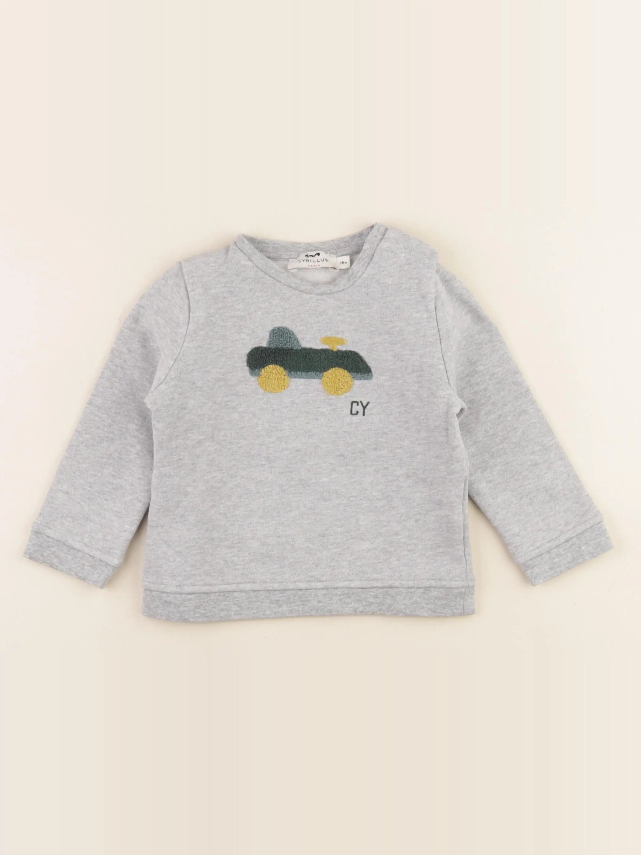 Cyrillus - sweat gris - 18 mois