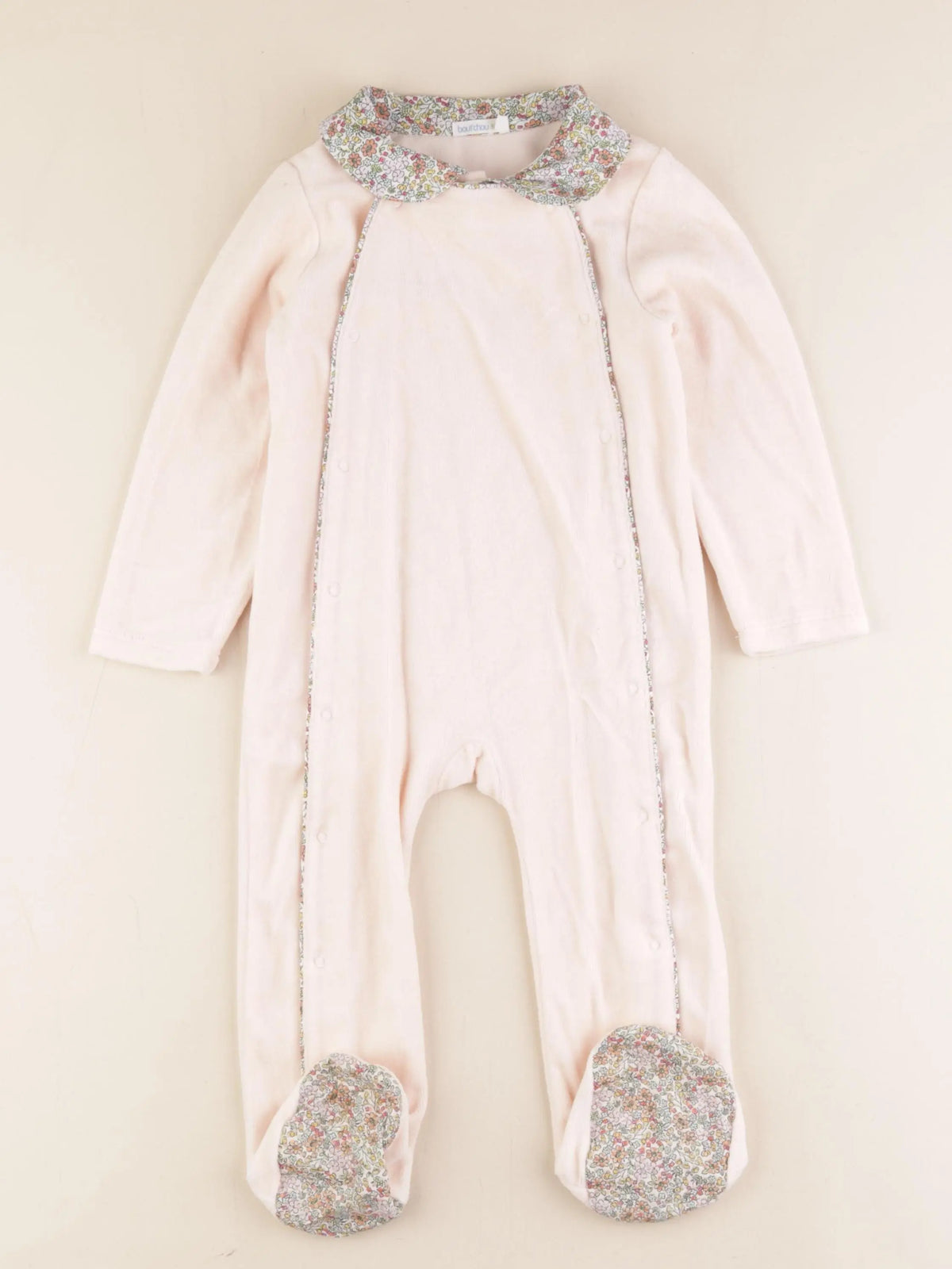 Boutchou - pyjama velours rose - 24 mois