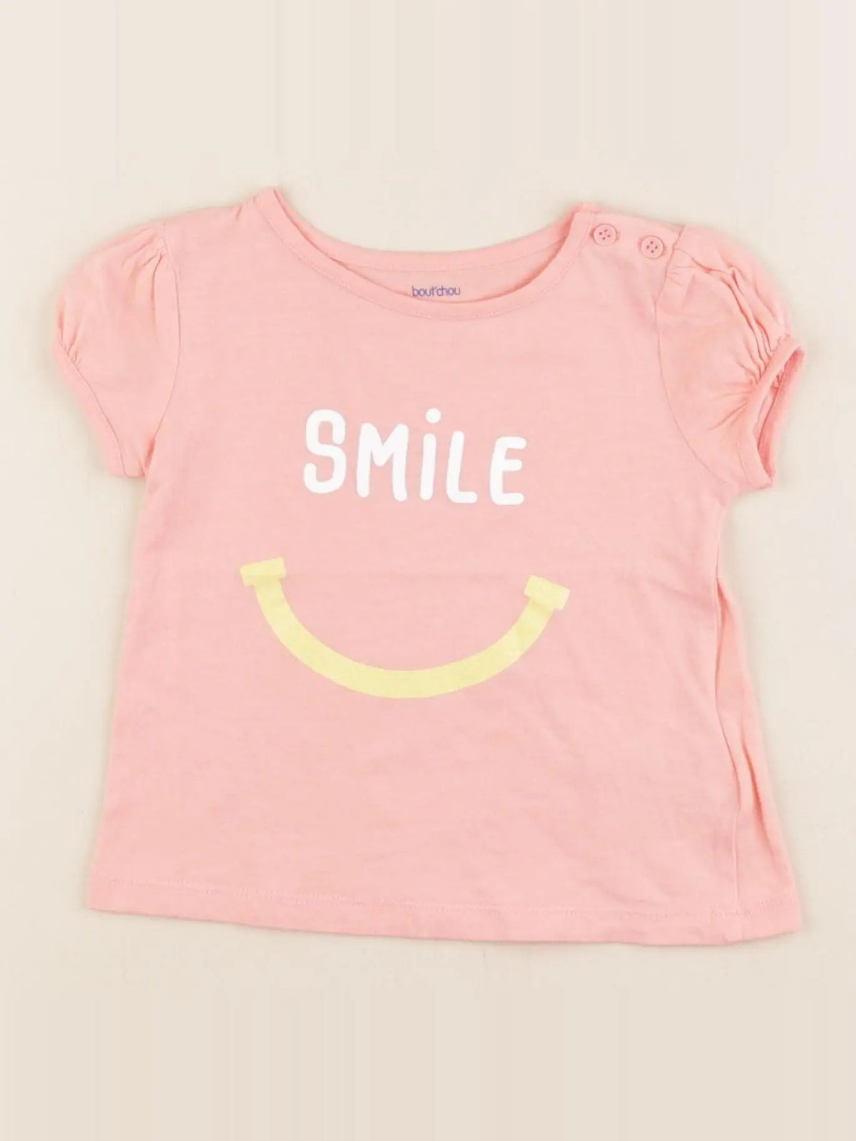 Boutchou - tee-shirt rose - 9 mois