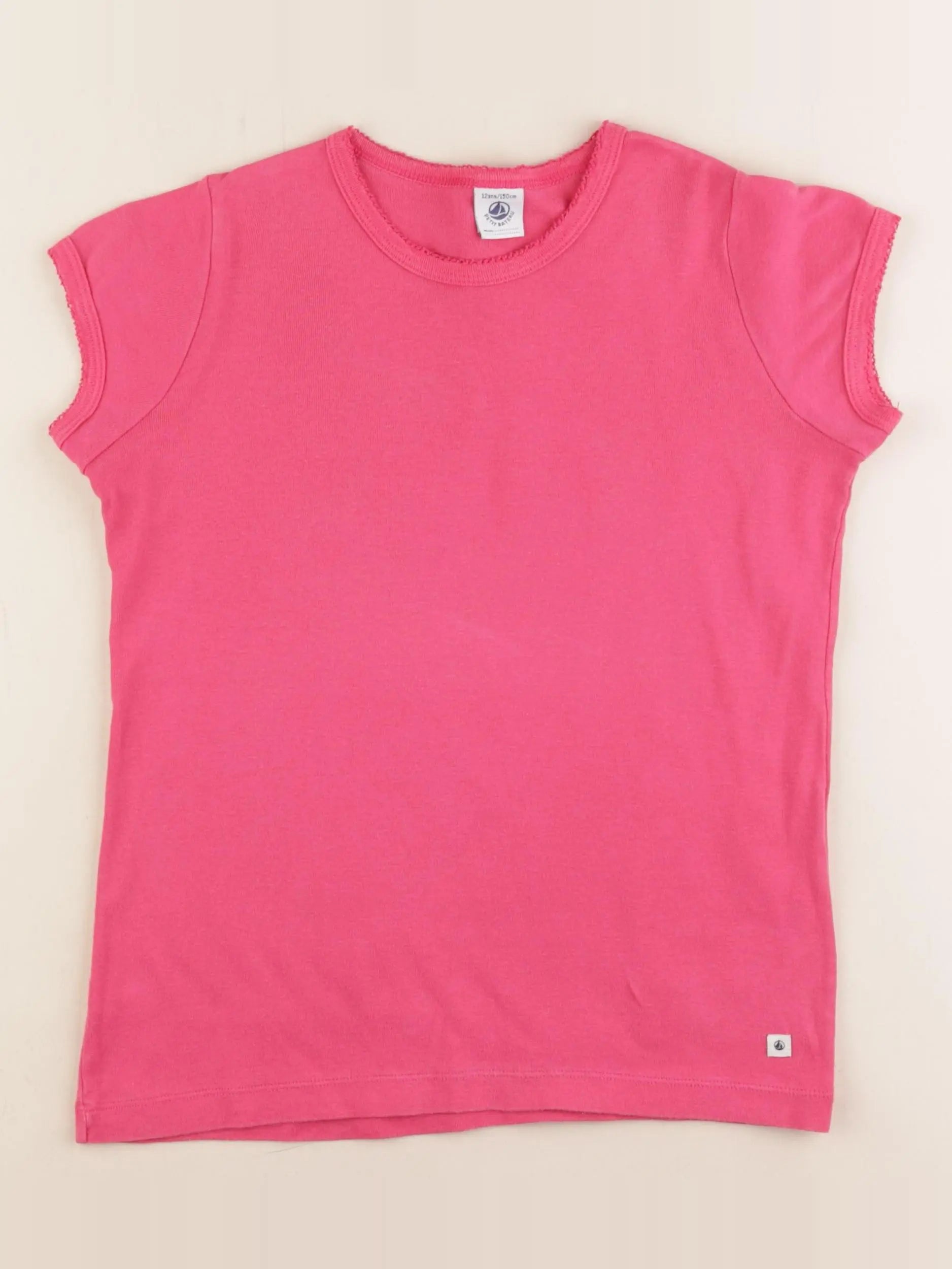 Petit Bateau - maillot de corps rose - 12 ans