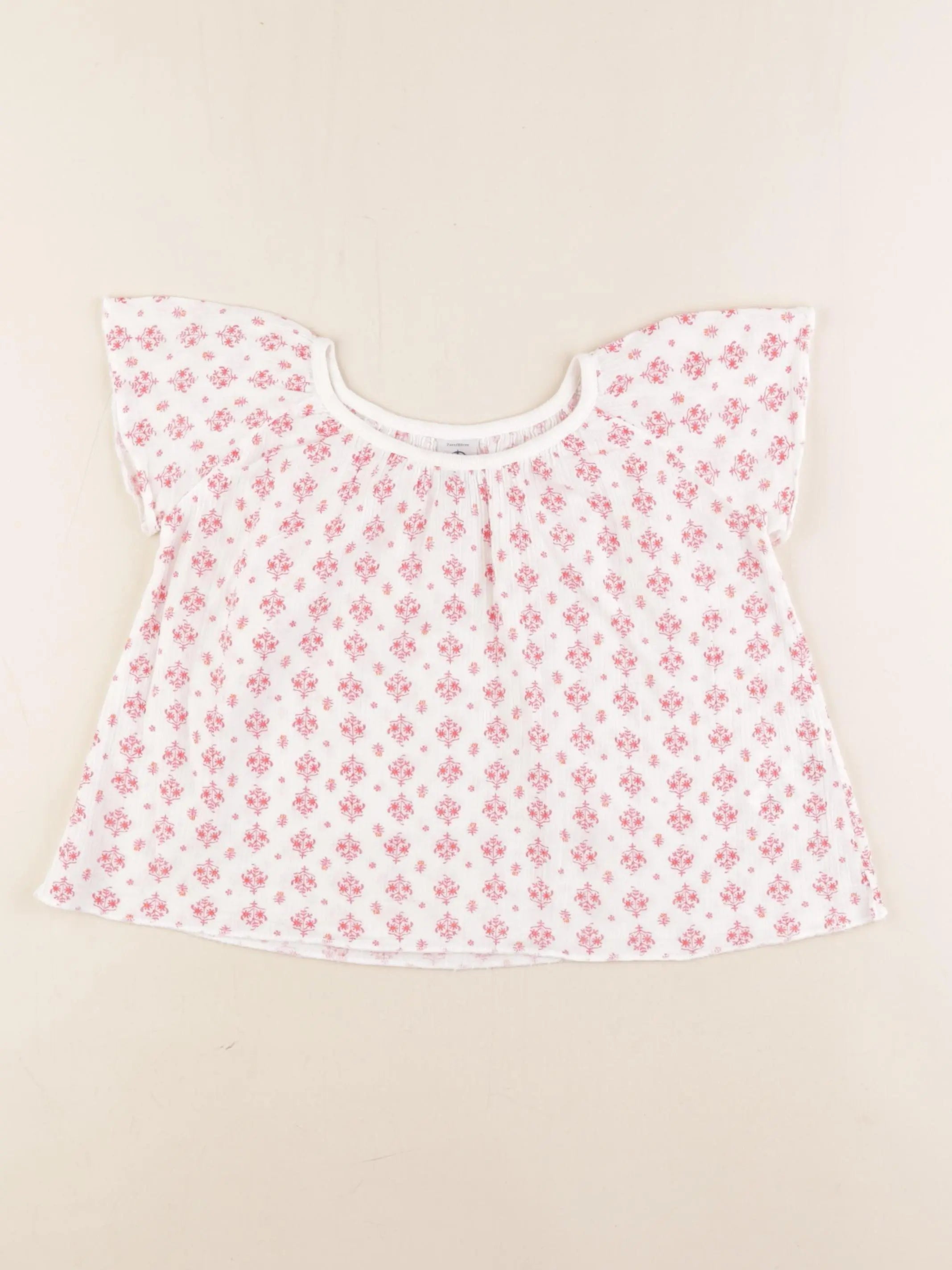 Petit Bateau - blouse rose - 2 ans