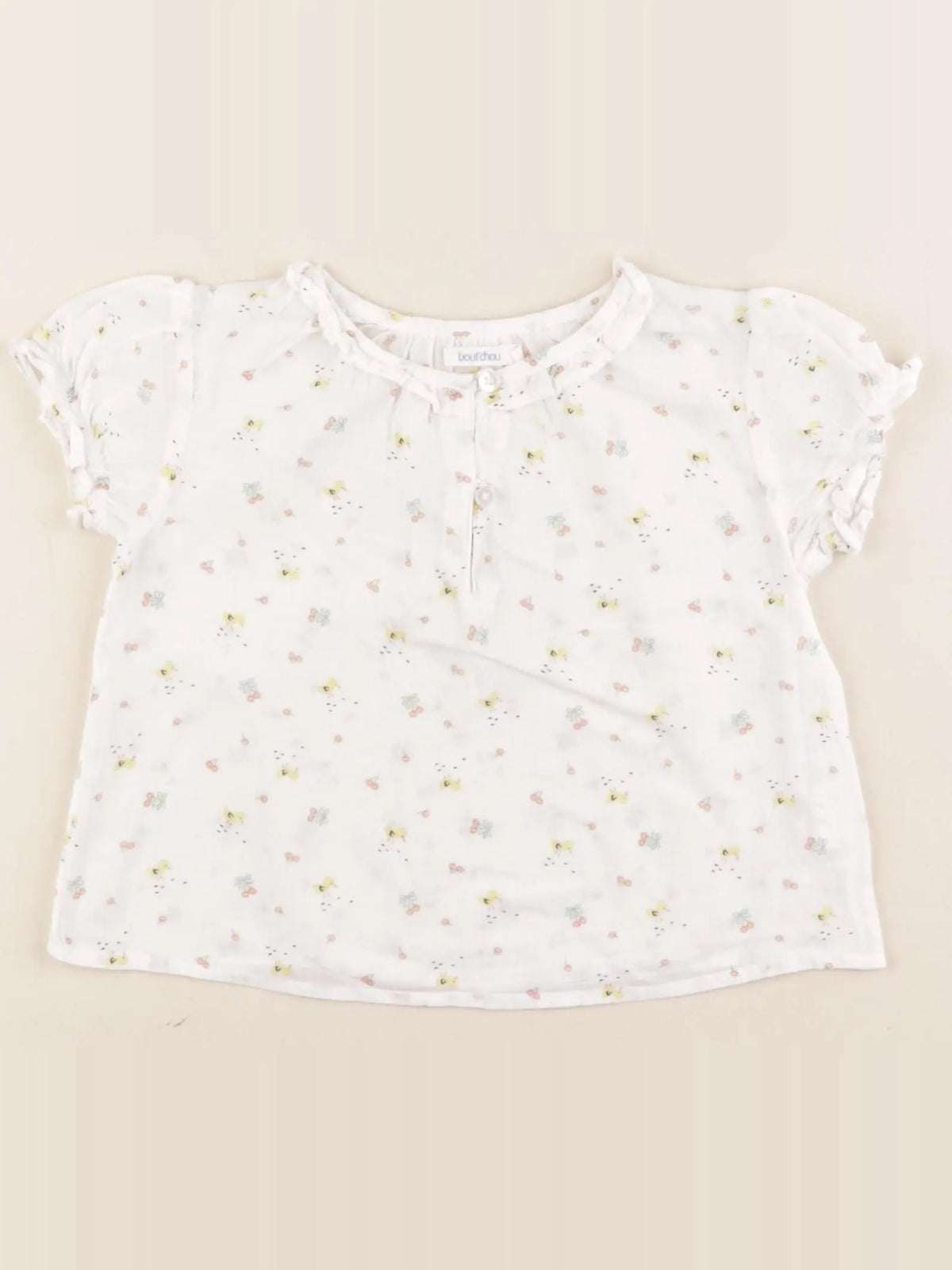 Boutchou - blouse blanc - 12 mois