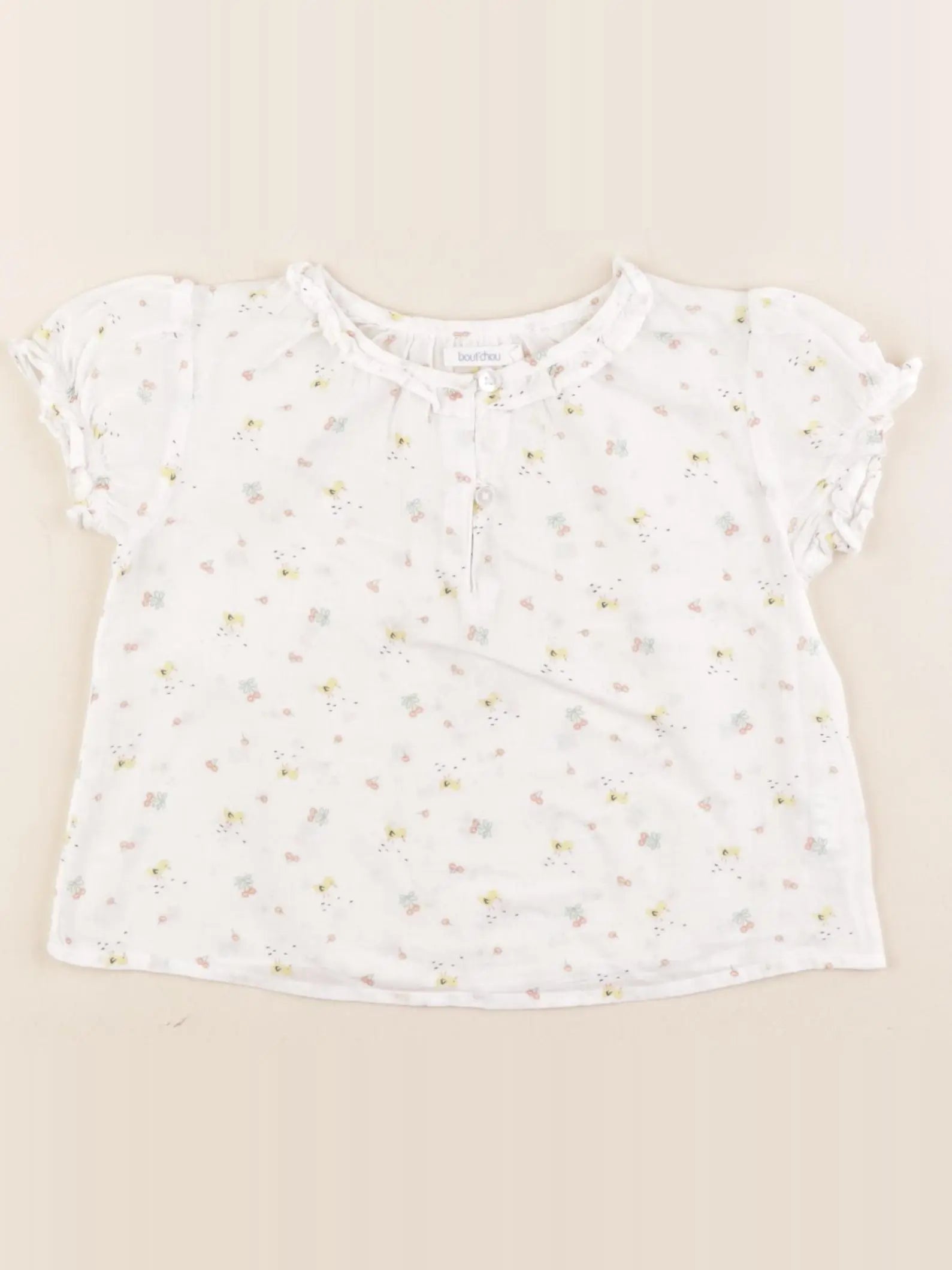 Boutchou - blouse blanc - 12 mois