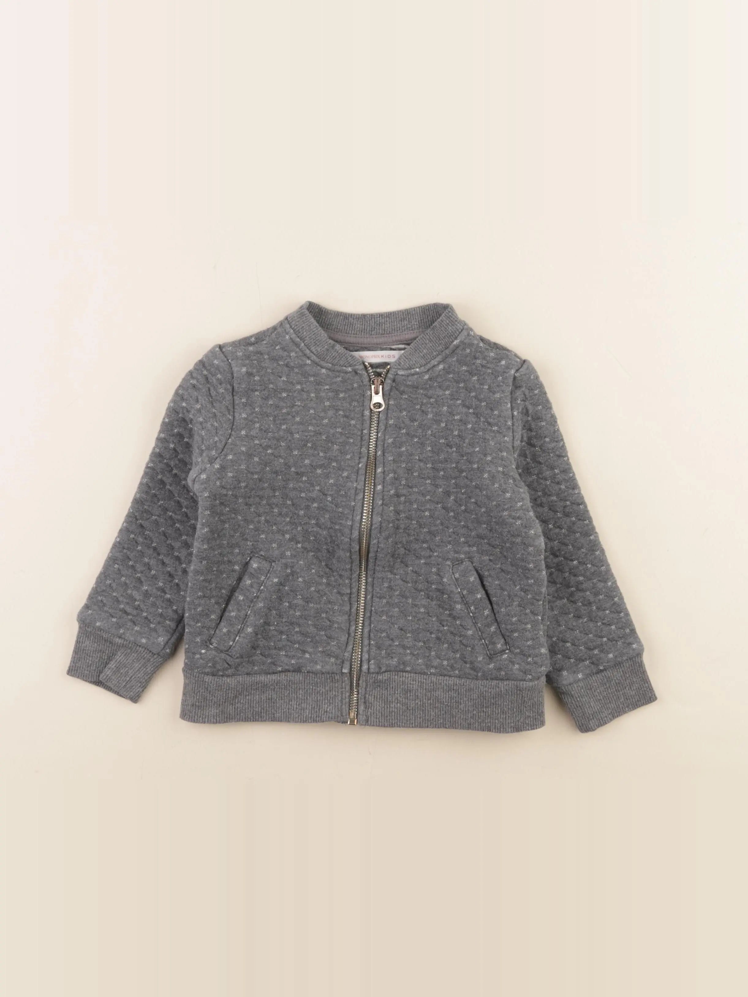 Monoprix - sweat gris - 4 ans