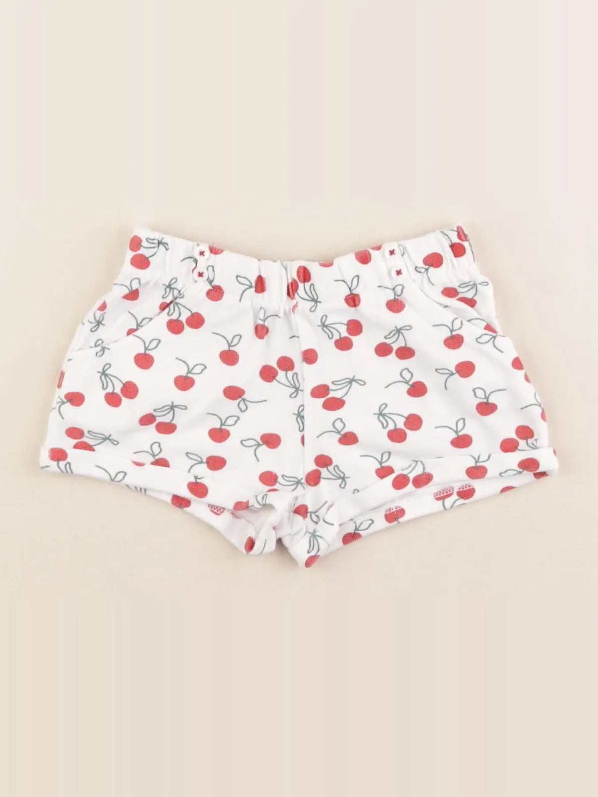 Boutchou - short rouge - 12 mois