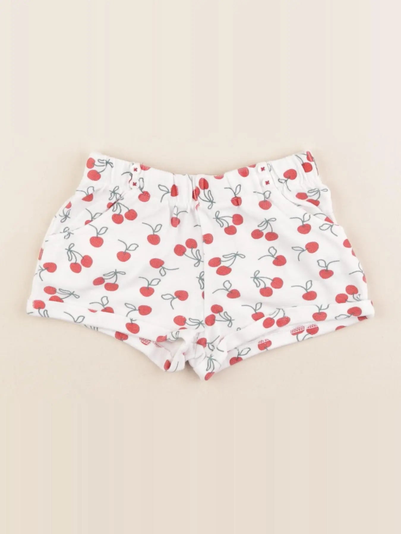 Boutchou - short rouge - 12 mois