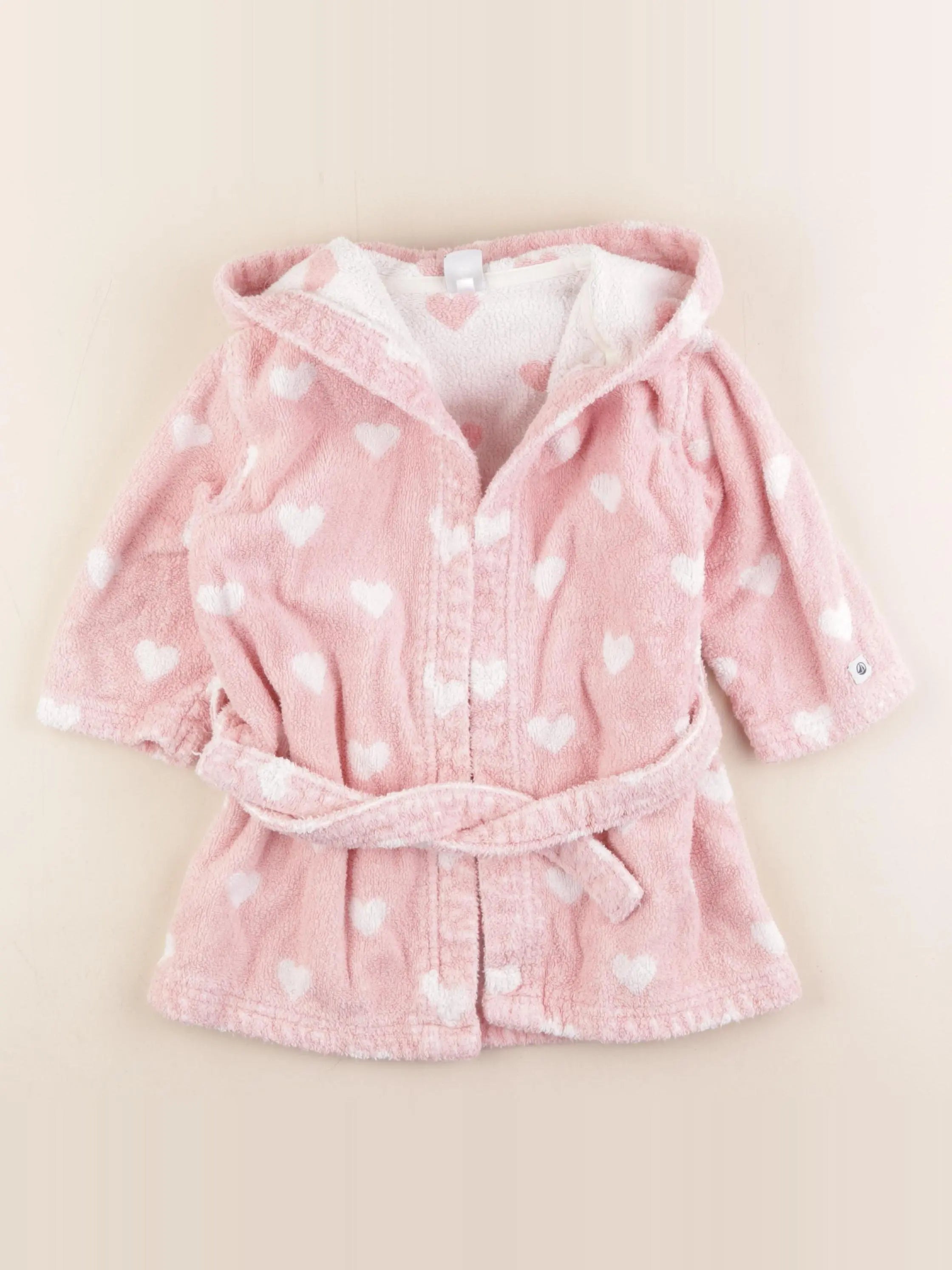 Petit Bateau - peignoir rose - 2/3 ans
