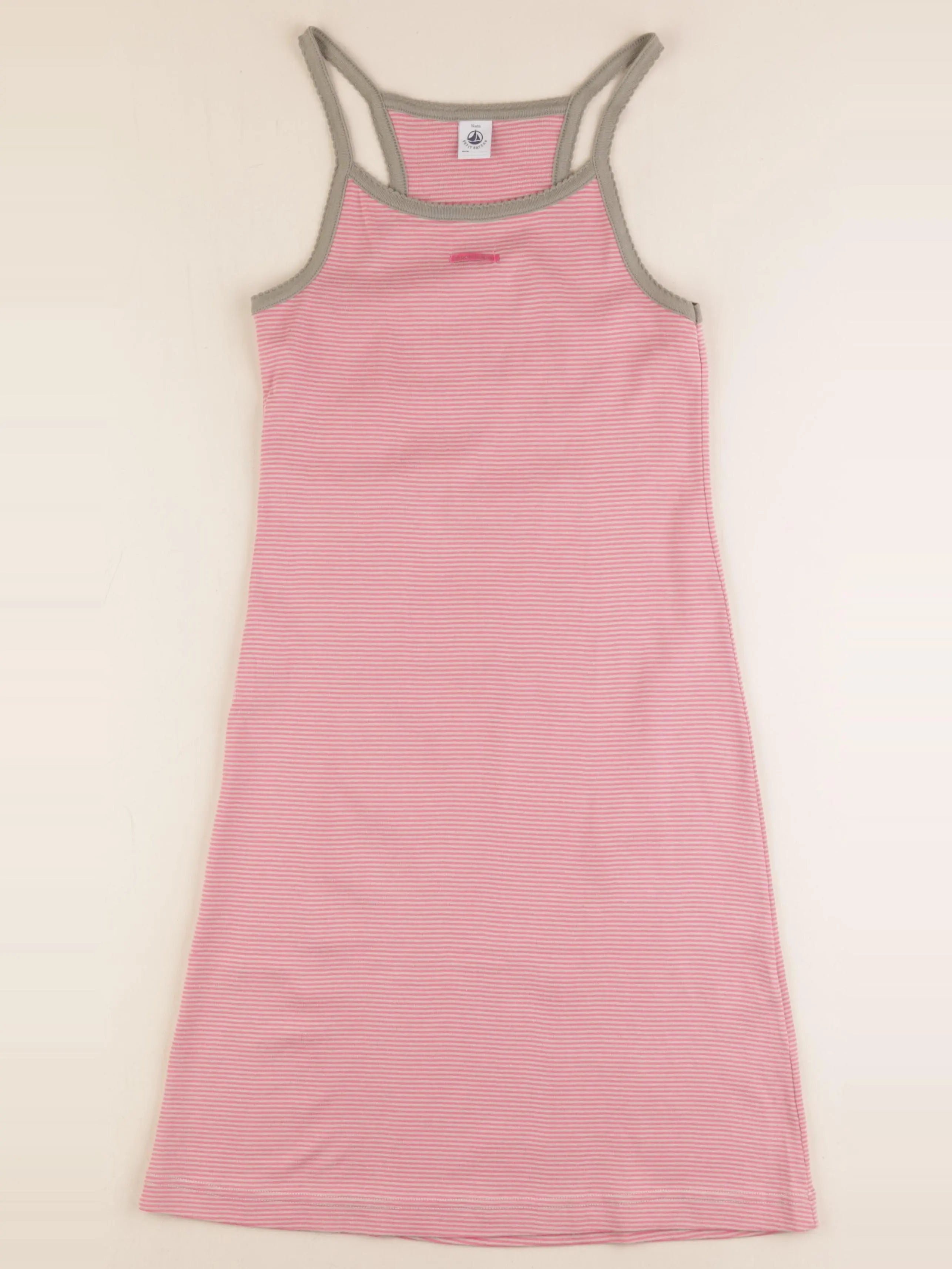 Petit Bateau - chemise de nuit coton rose - 14 ans