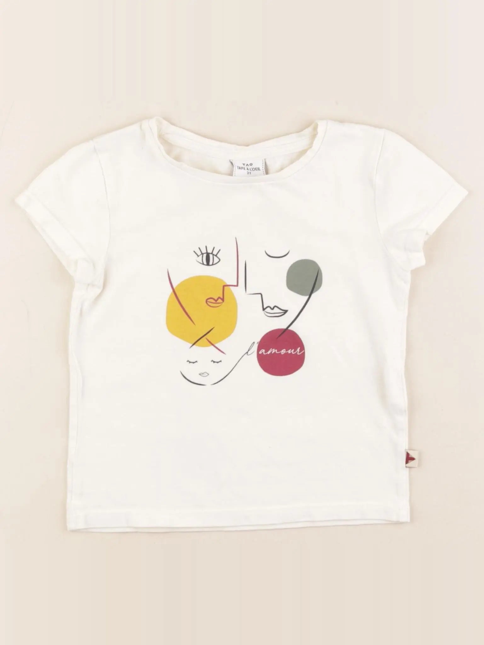 Tape à l'oeil - tee-shirt beige - 2 ans