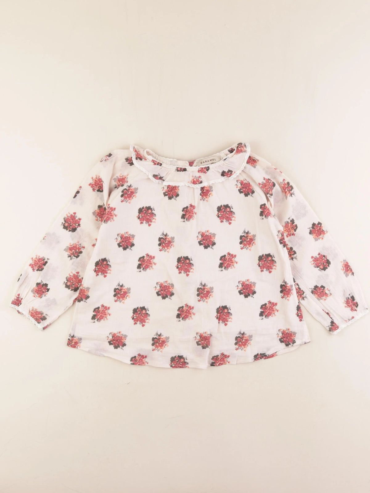 Caramel - blouse rose - 4 ans
