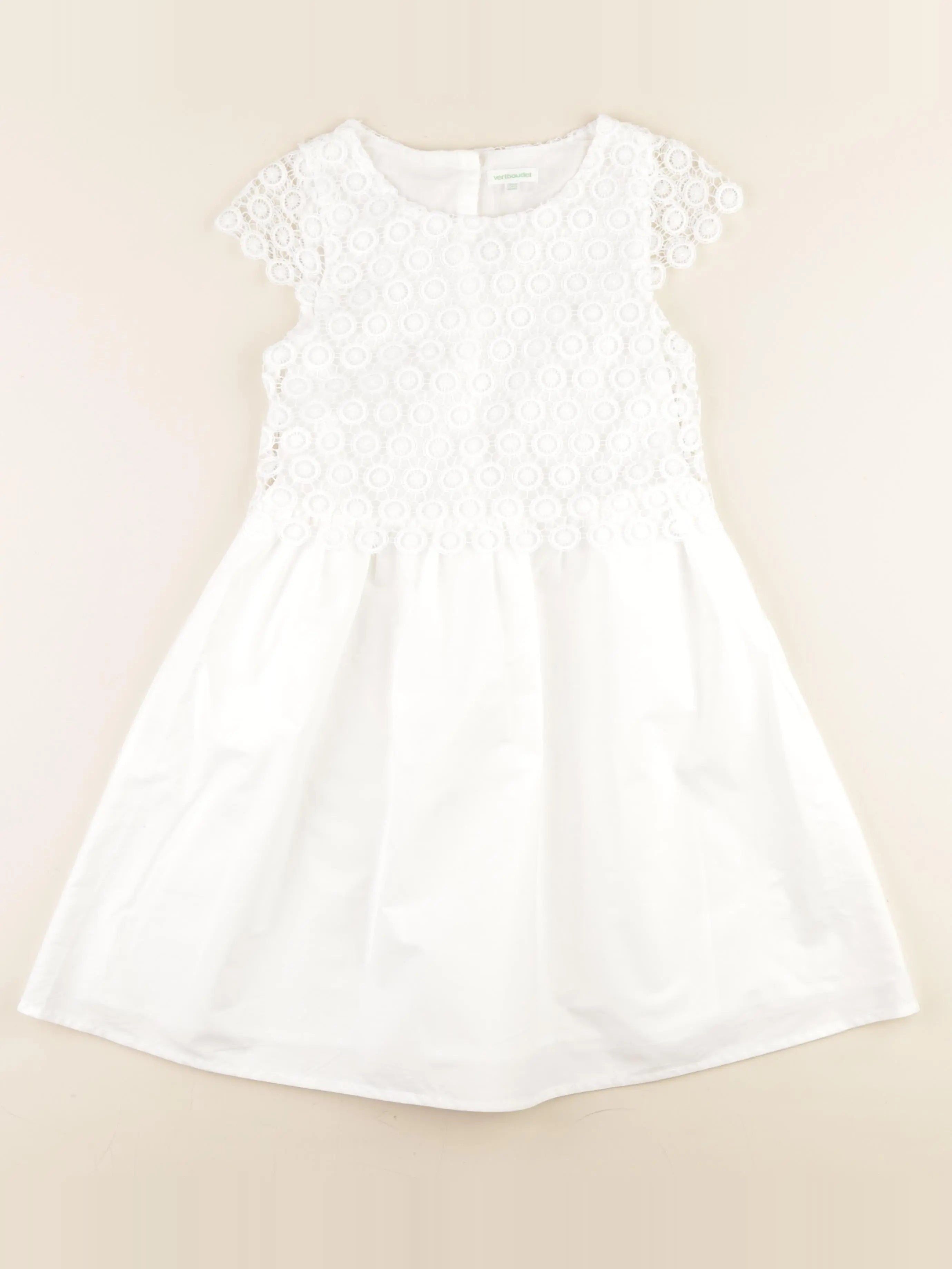 Vertbaudet - robe blanc - 9 ans